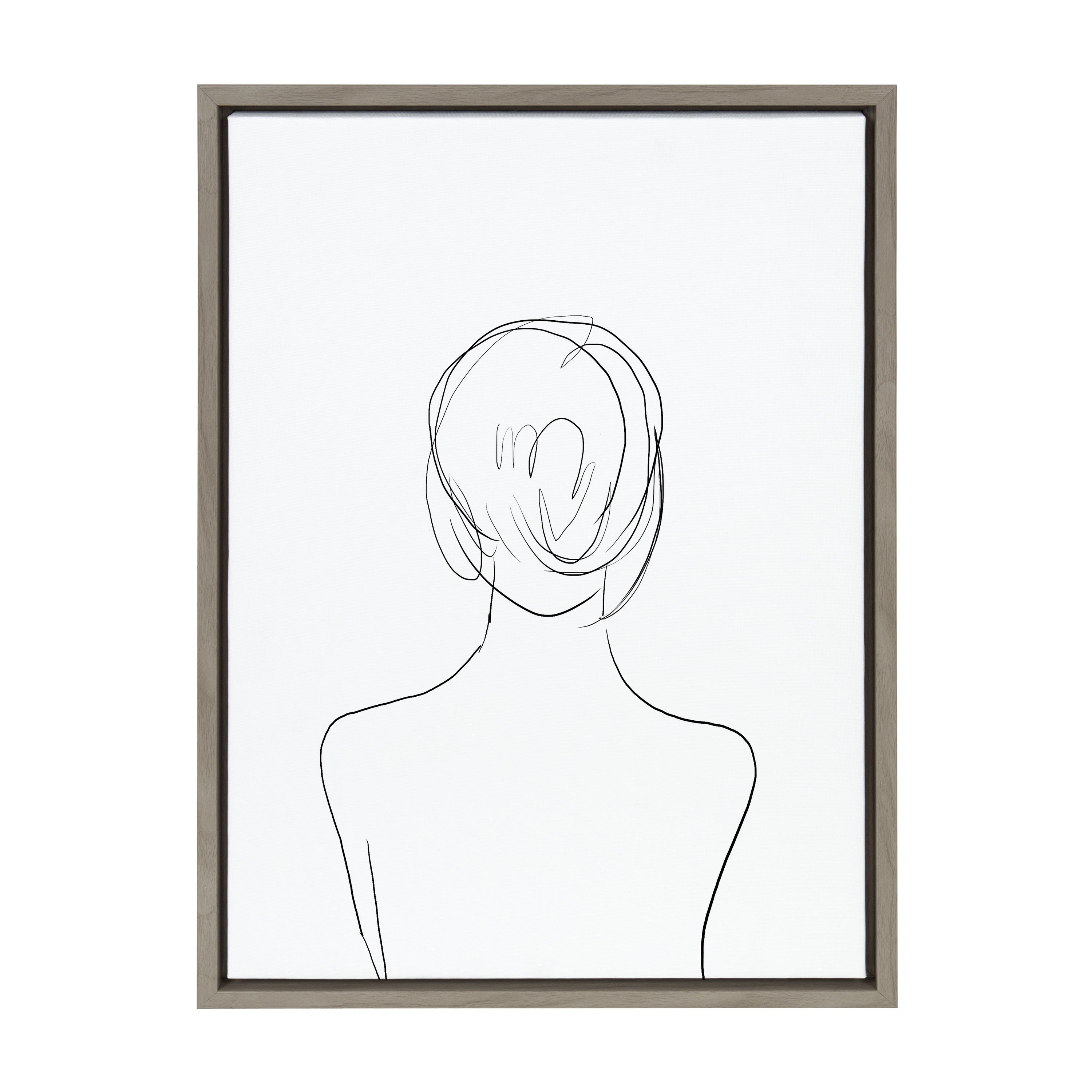 Sylvie Minimalist Woman Framed Canvas by kateandlaurel - product image 20 for Resin Society