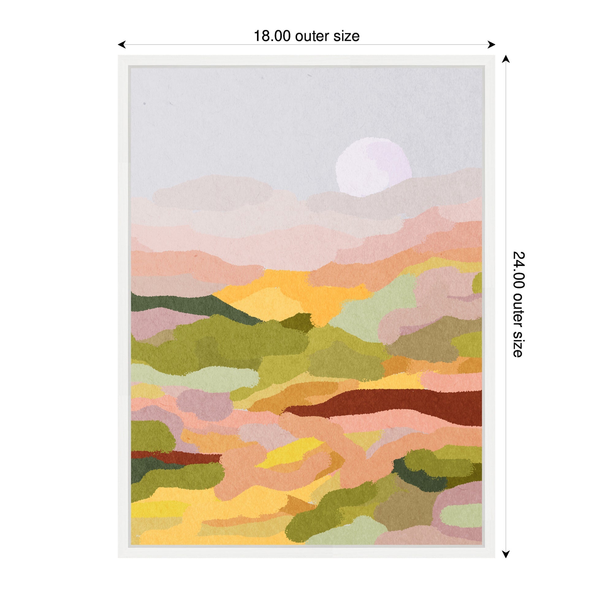 Sylvie Beautiful Landscape Framed Canvas by July Art Prints