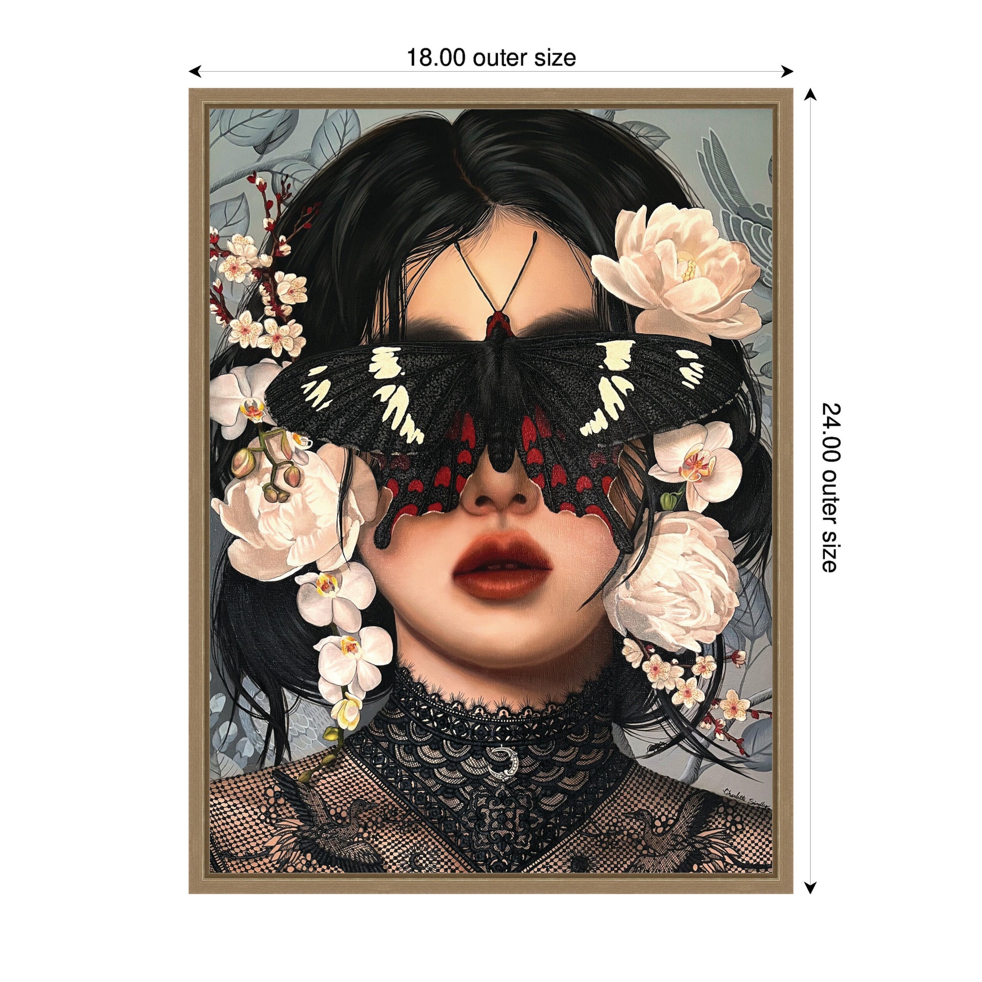Whither Is Fled The Visionary Gleam Where Is It Now by Charlotte Brindley Framed Canvas Wall Art Print