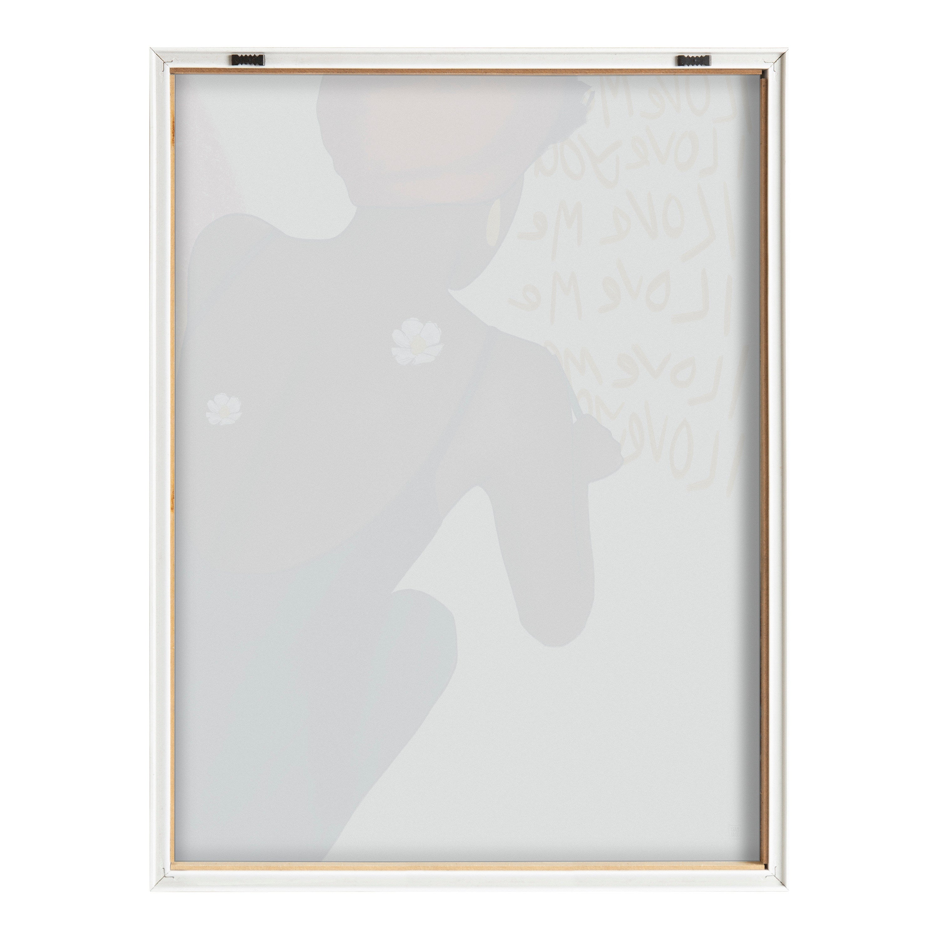 Blake I Love Me I Love You Framed Printed Glass by Mary Joak by kateandlaurel - product image 4 for Resin Society