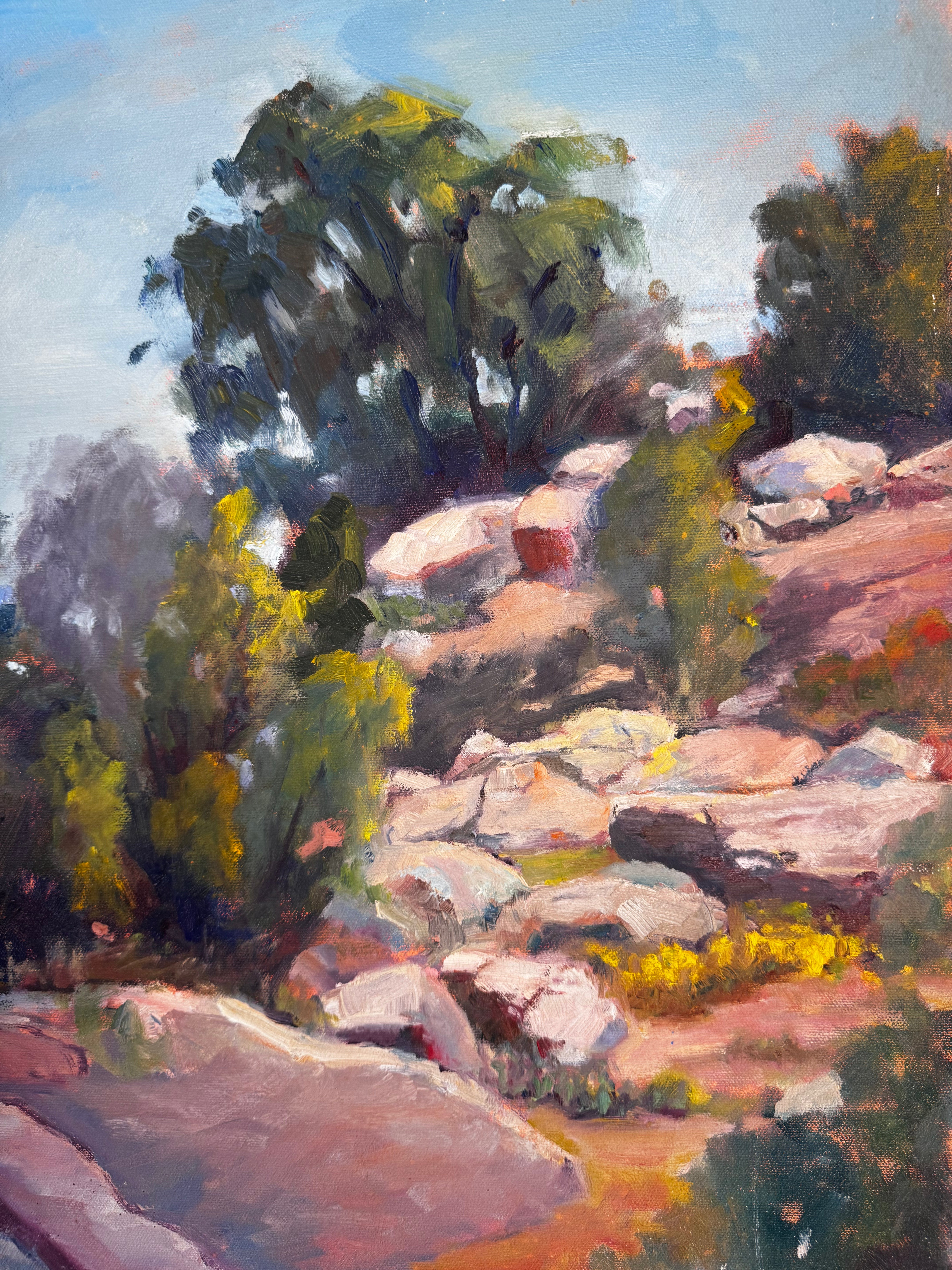 Ninety Seven original painting by John Beard, 16x20 inches on board showing rich abstract colors