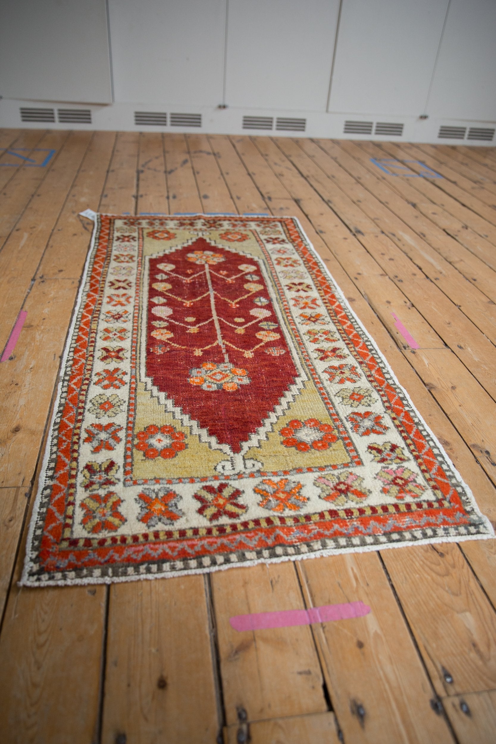 2.5x5.5 Vintage Distressed Oushak Rug Runner by Old New House® - product image 3 for Resin Society
