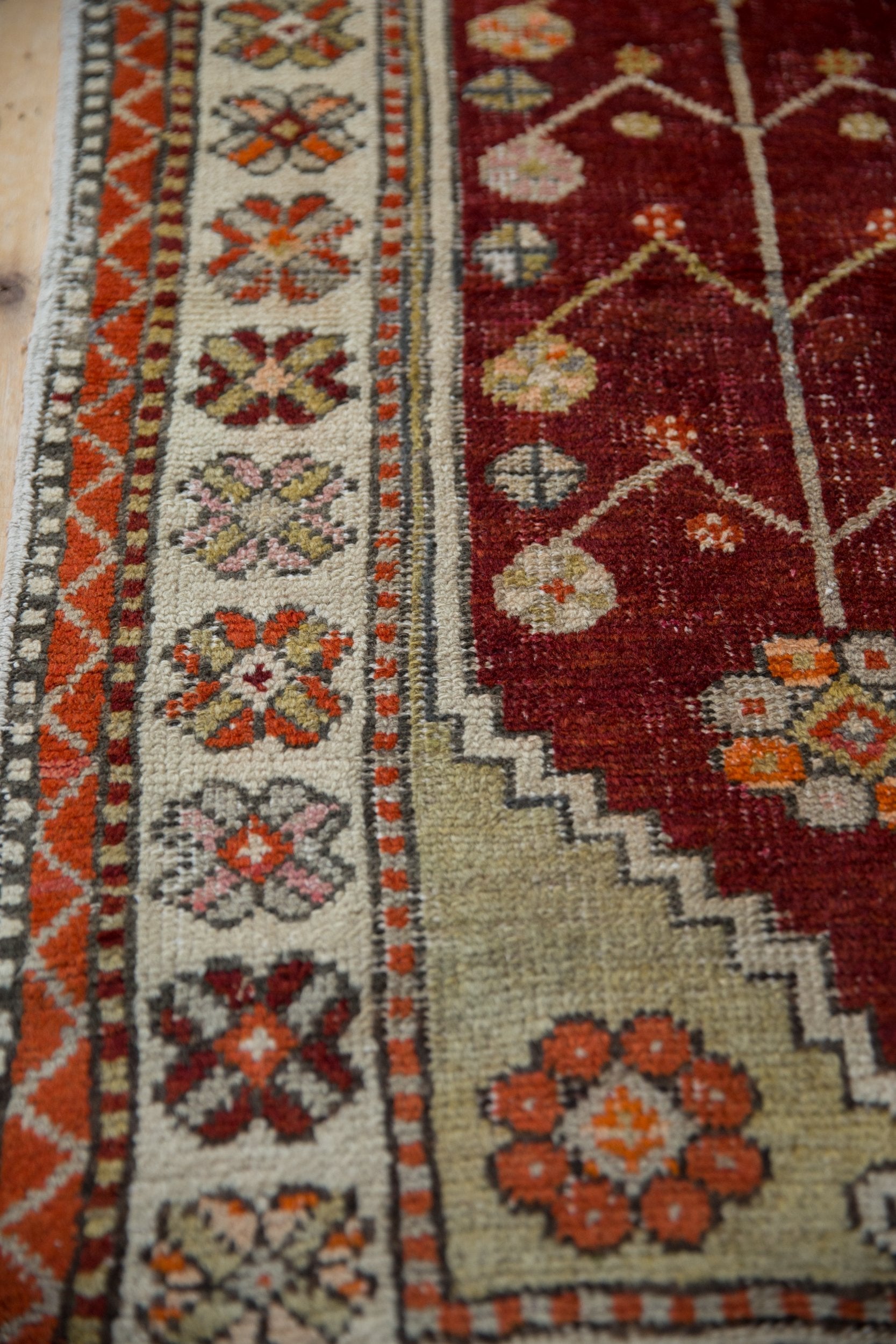 2.5x5.5 Vintage Distressed Oushak Rug Runner by Old New House® - product image 7 for Resin Society