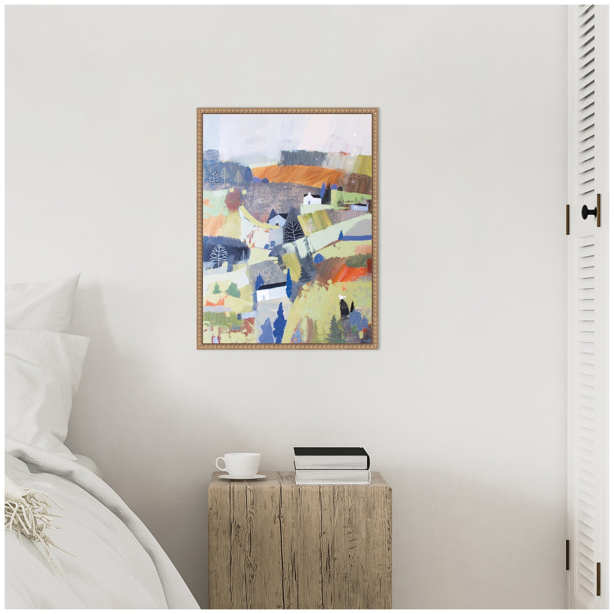Sylvie Worlds View Framed Canvas by Giuliana Lazzerini