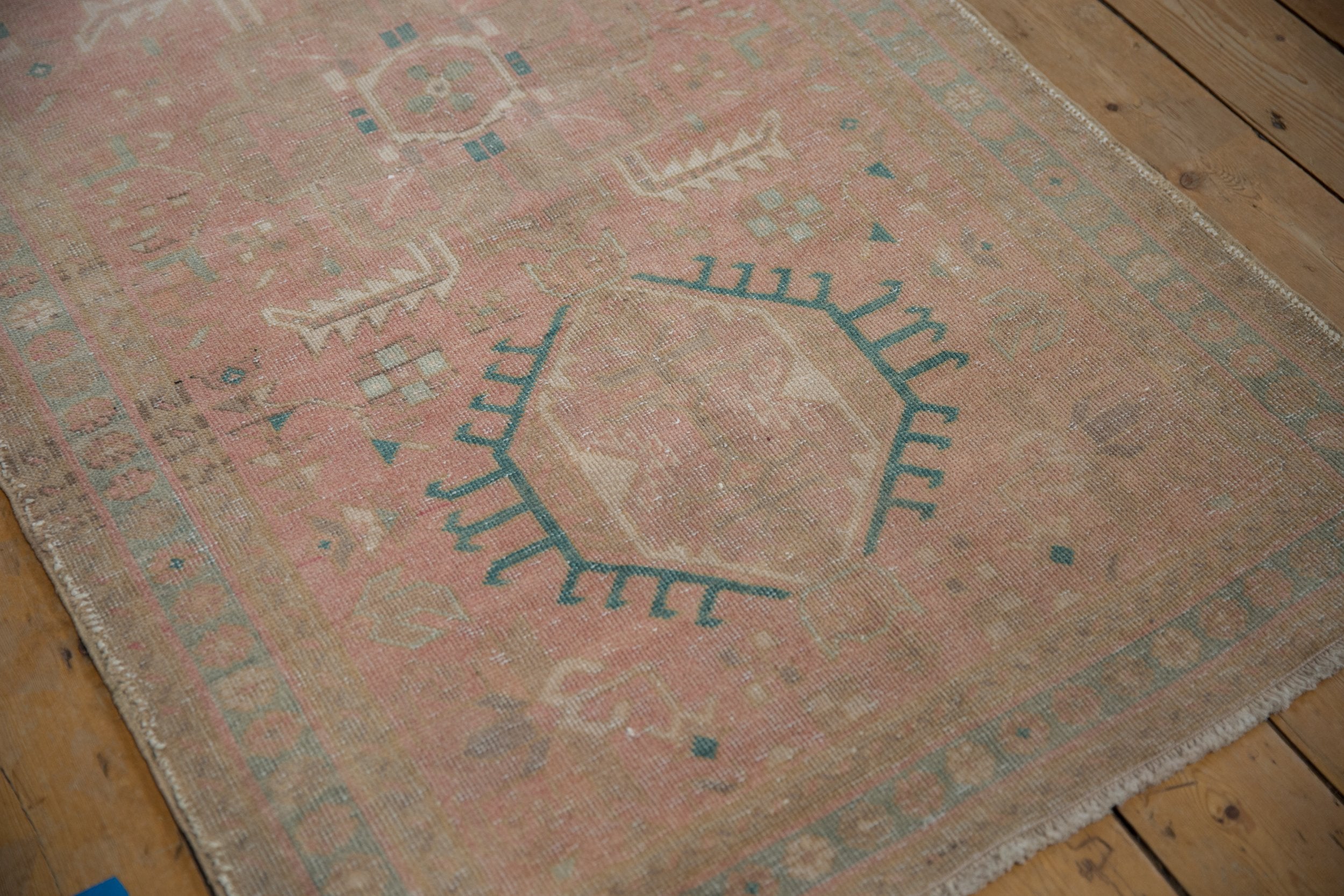 3.5x12.5 Vintage Distressed Karaja Rug Runner by Old New House® - product image 7 for Resin Society