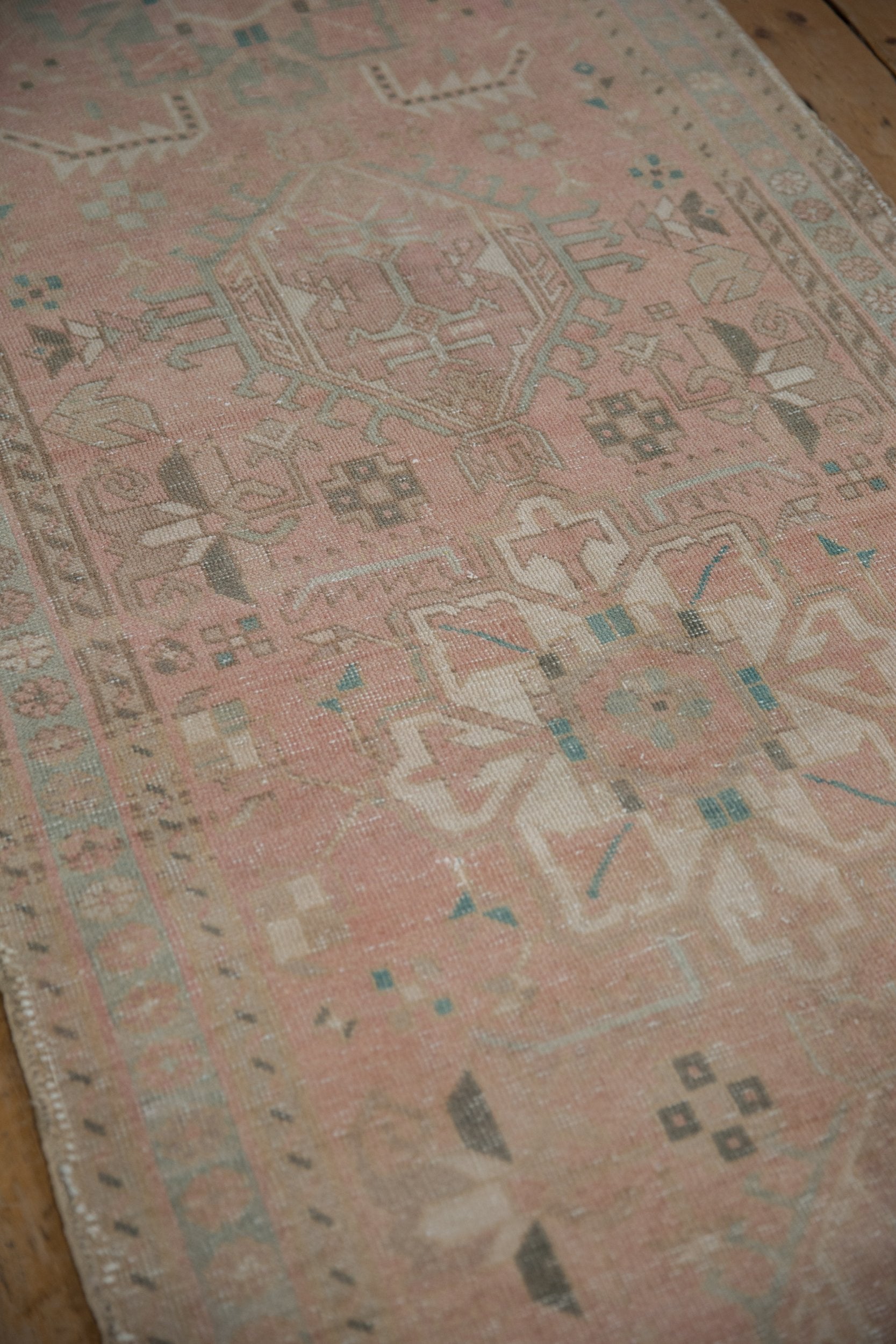 3.5x12.5 Vintage Distressed Karaja Rug Runner by Old New House® - product image 8 for Resin Society