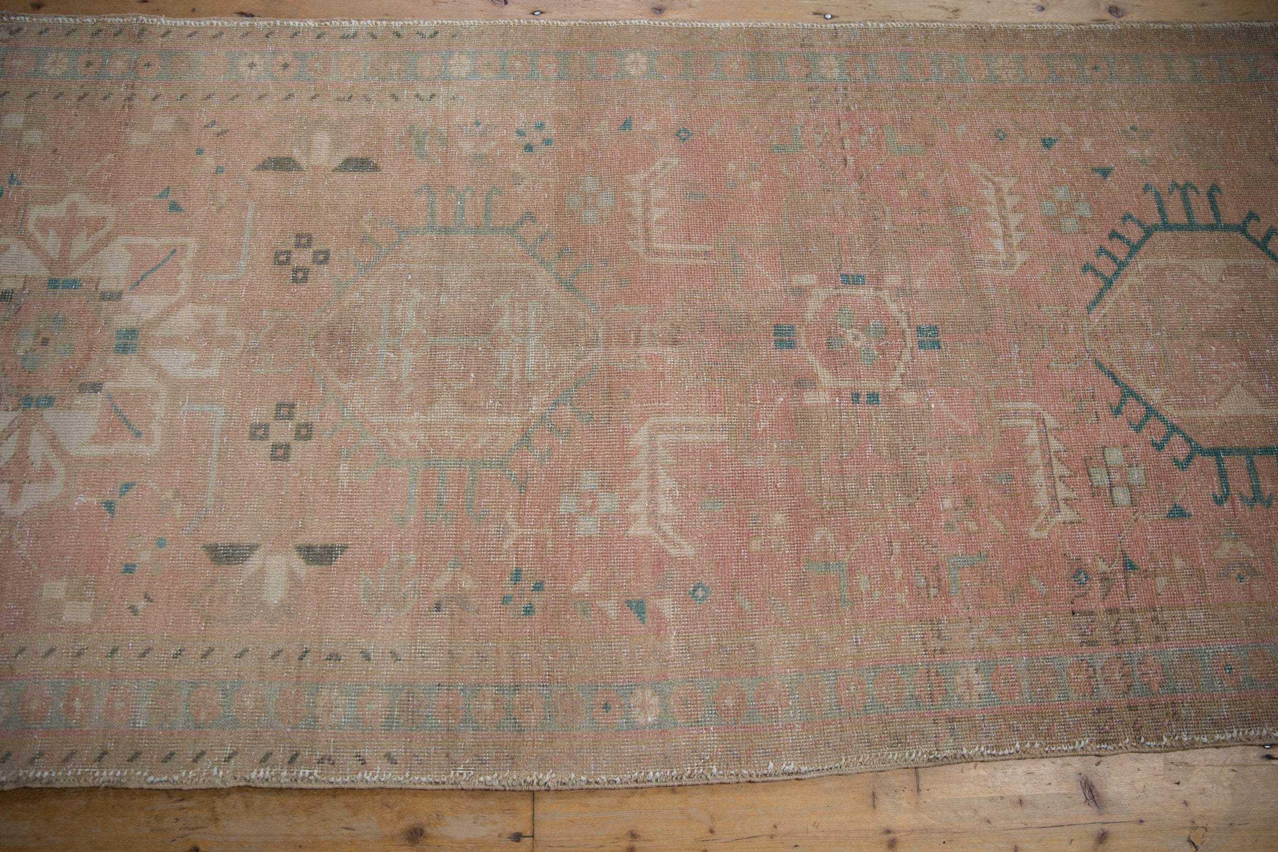 3.5x12.5 Vintage Distressed Karaja Rug Runner by Old New House® - product image 9 for Resin Society