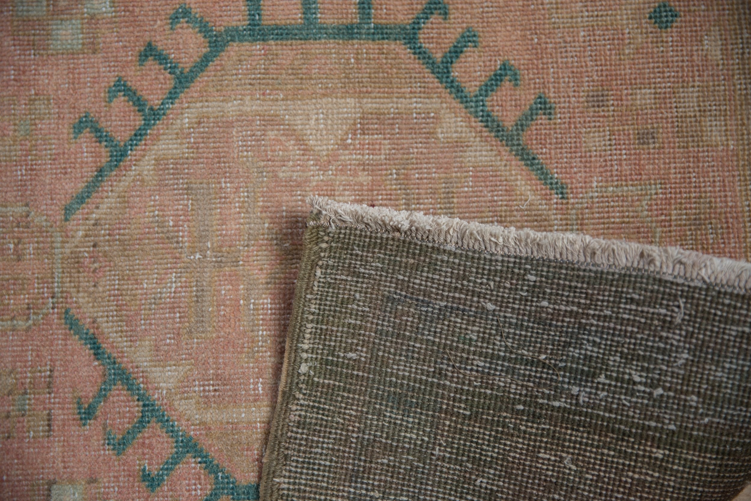 3.5x12.5 Vintage Distressed Karaja Rug Runner by Old New House® - product image 11 for Resin Society