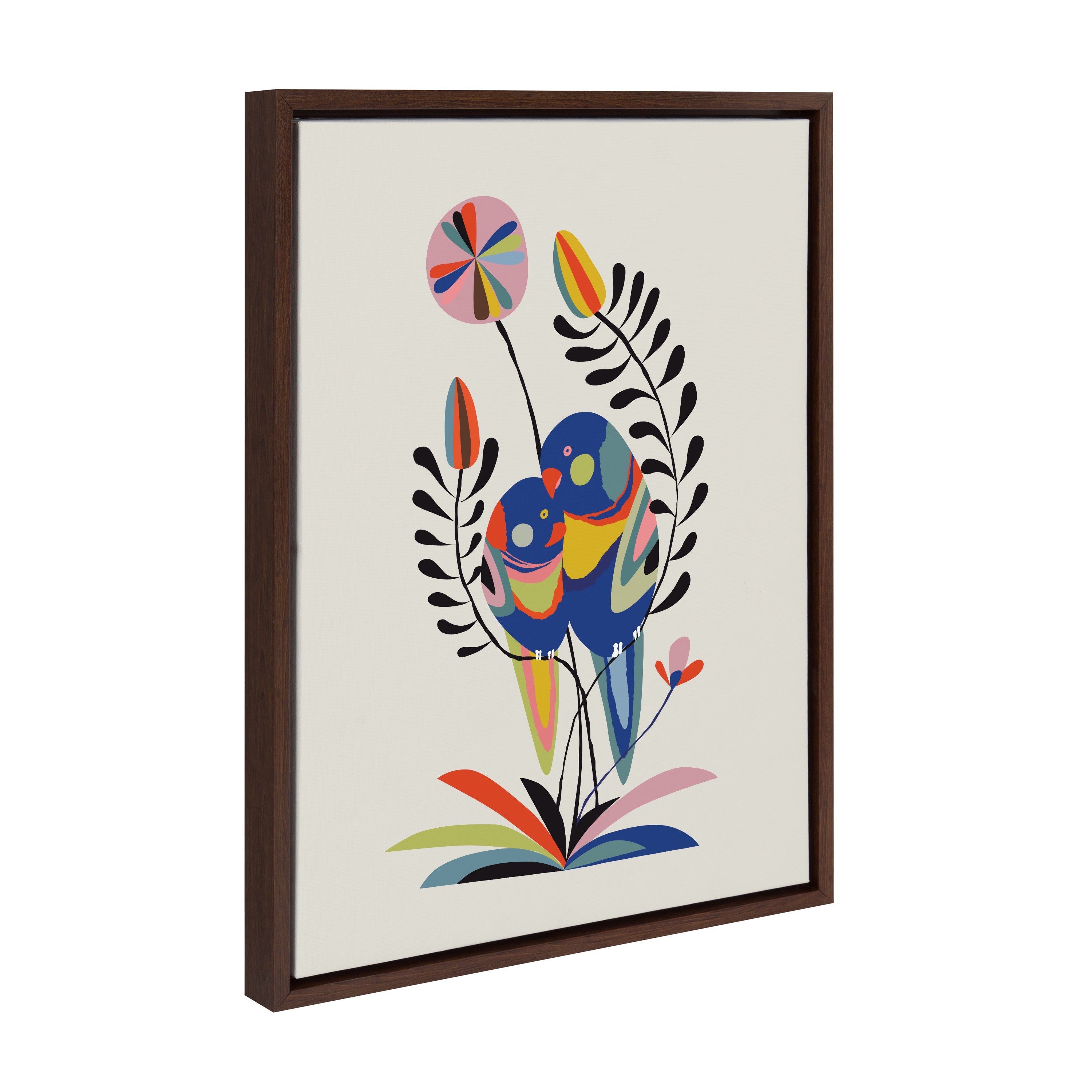 Sylvie Rainbow Lorikeet Framed Canvas by kateandlaurel - product image 20 for Resin Society