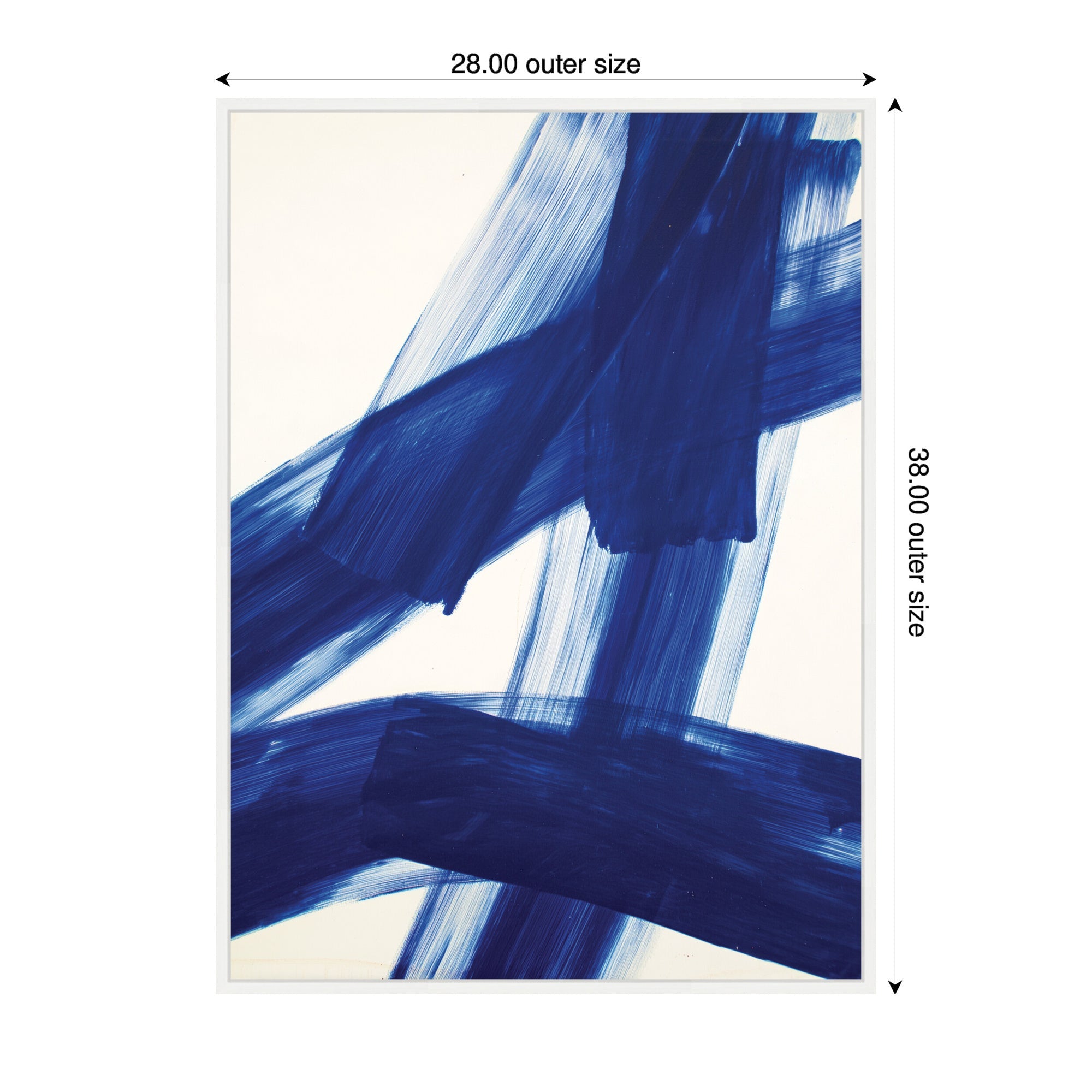 Cobalt Mark No.
3 by Amy Lighthall Framed Canvas Wall Art Print