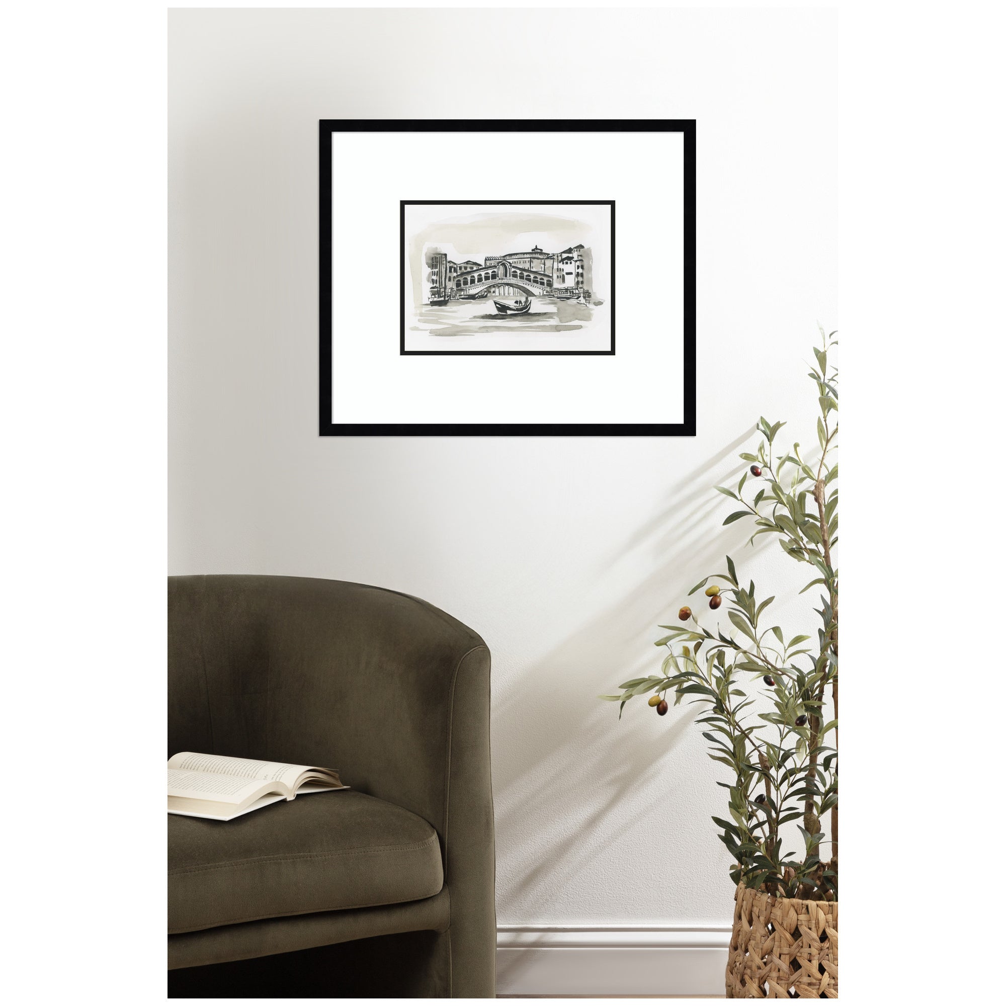 Postcard Venice by Teju Reval Framed Wall Art Print