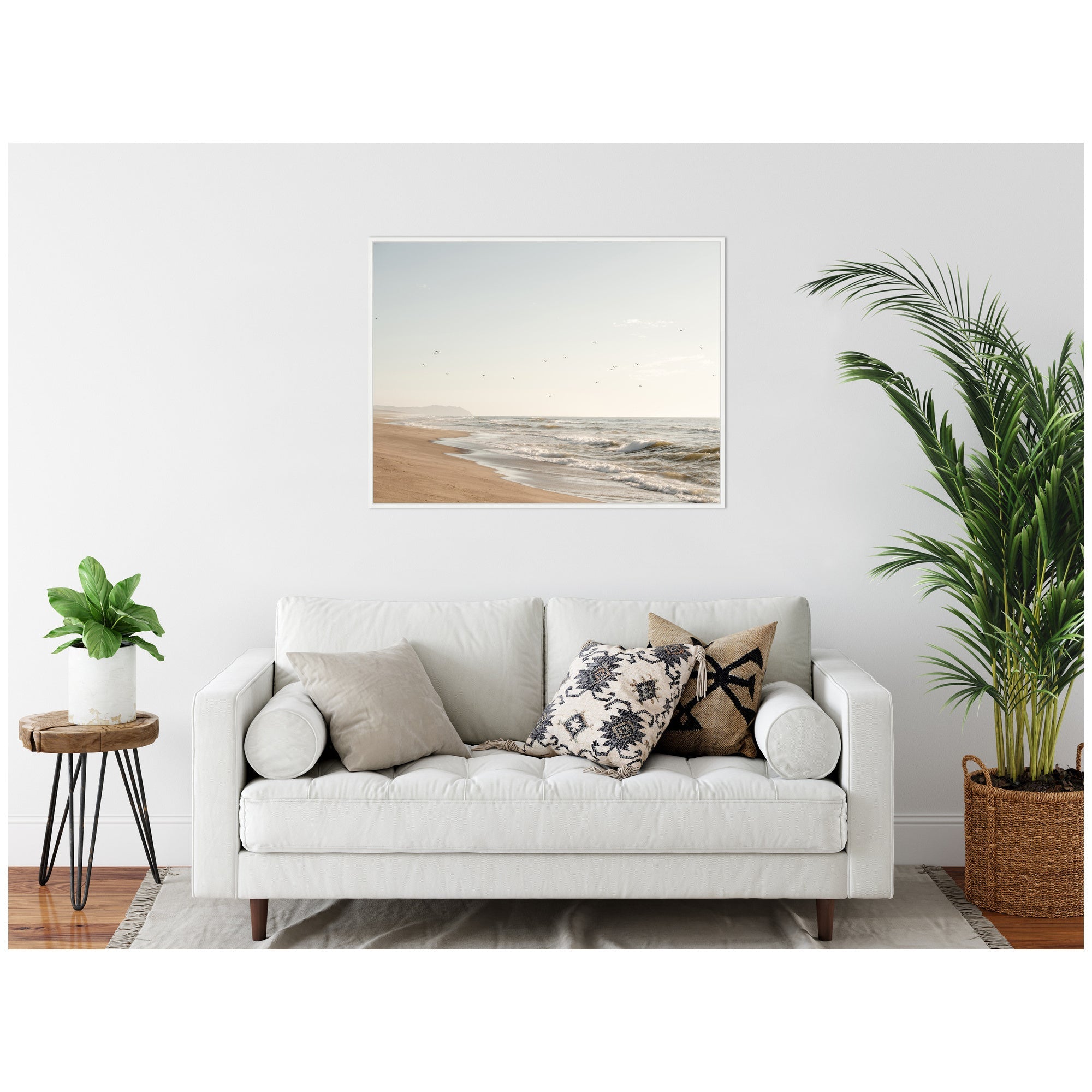 Sylvie Coastal Flight Framed Canvas by Crystal Lynn Collins