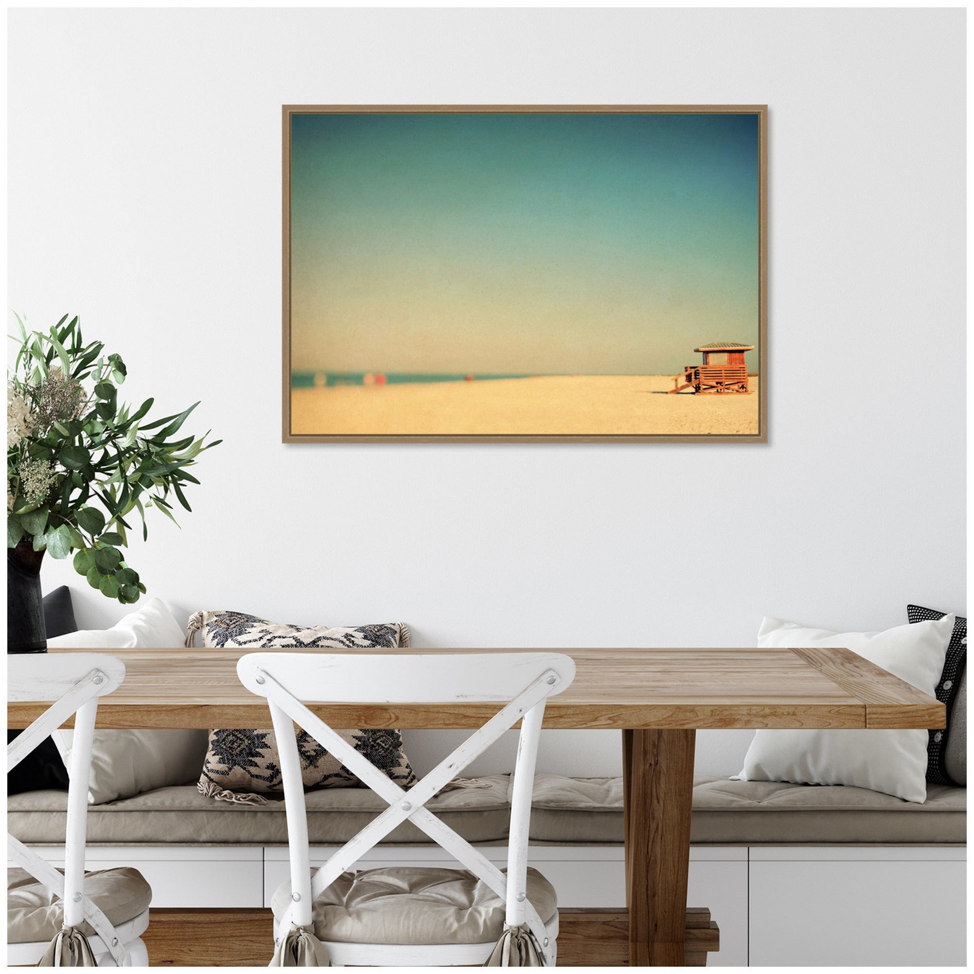 Lido Revisited by Alicia Bock Framed Canvas Wall Art Print