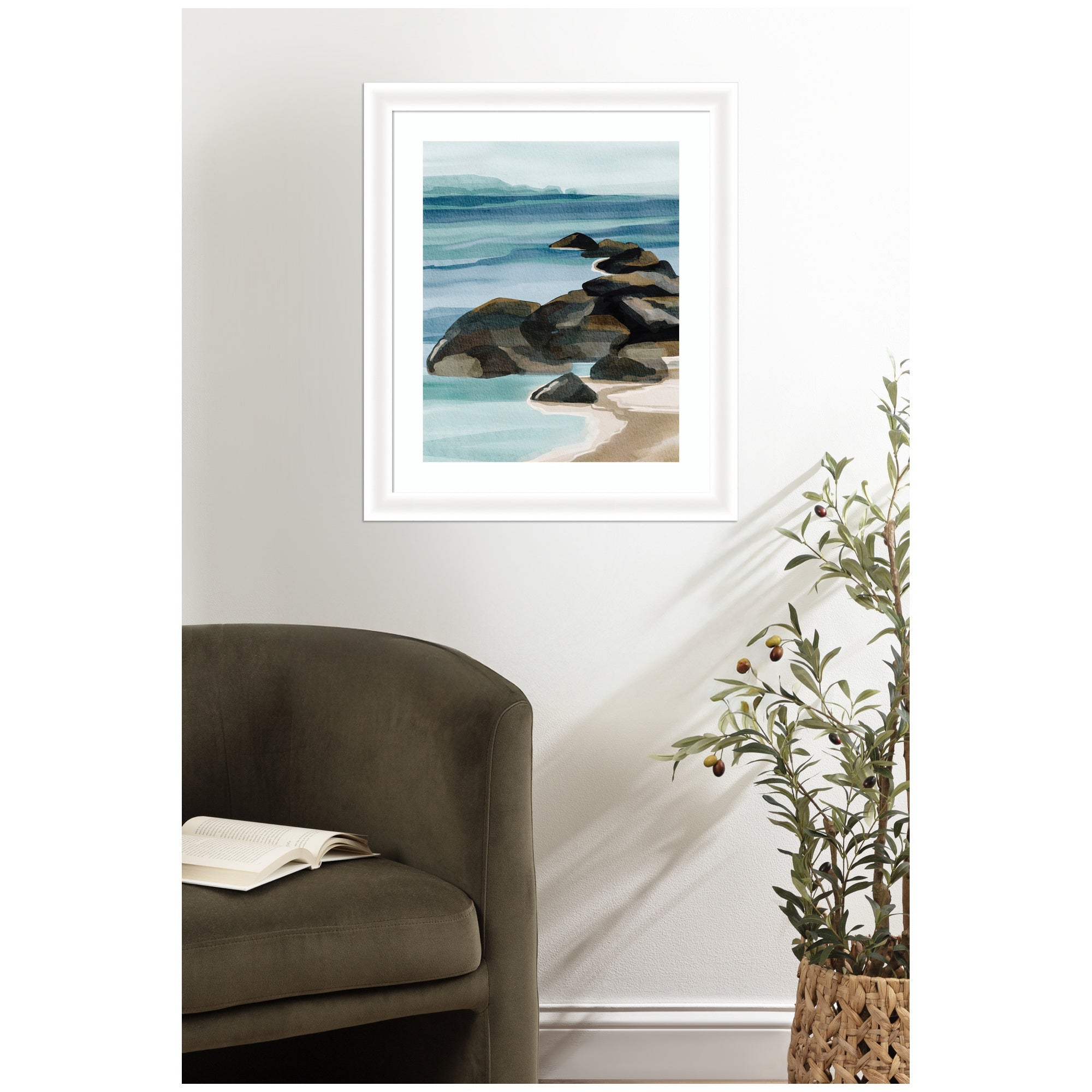 Framed Art Ocean Breeze ll by Nikita Jariwala
