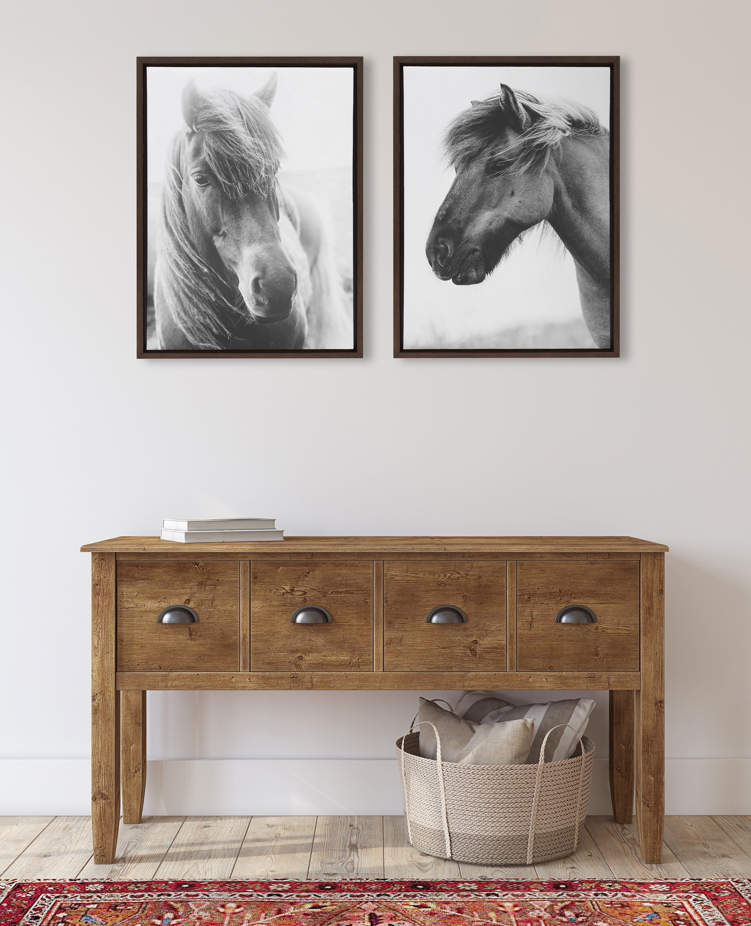 Sylvie Benevolence and Indomitable Framed Canvas Set by Alicia Abla by kateandlaurel - product image 6 for Resin Society