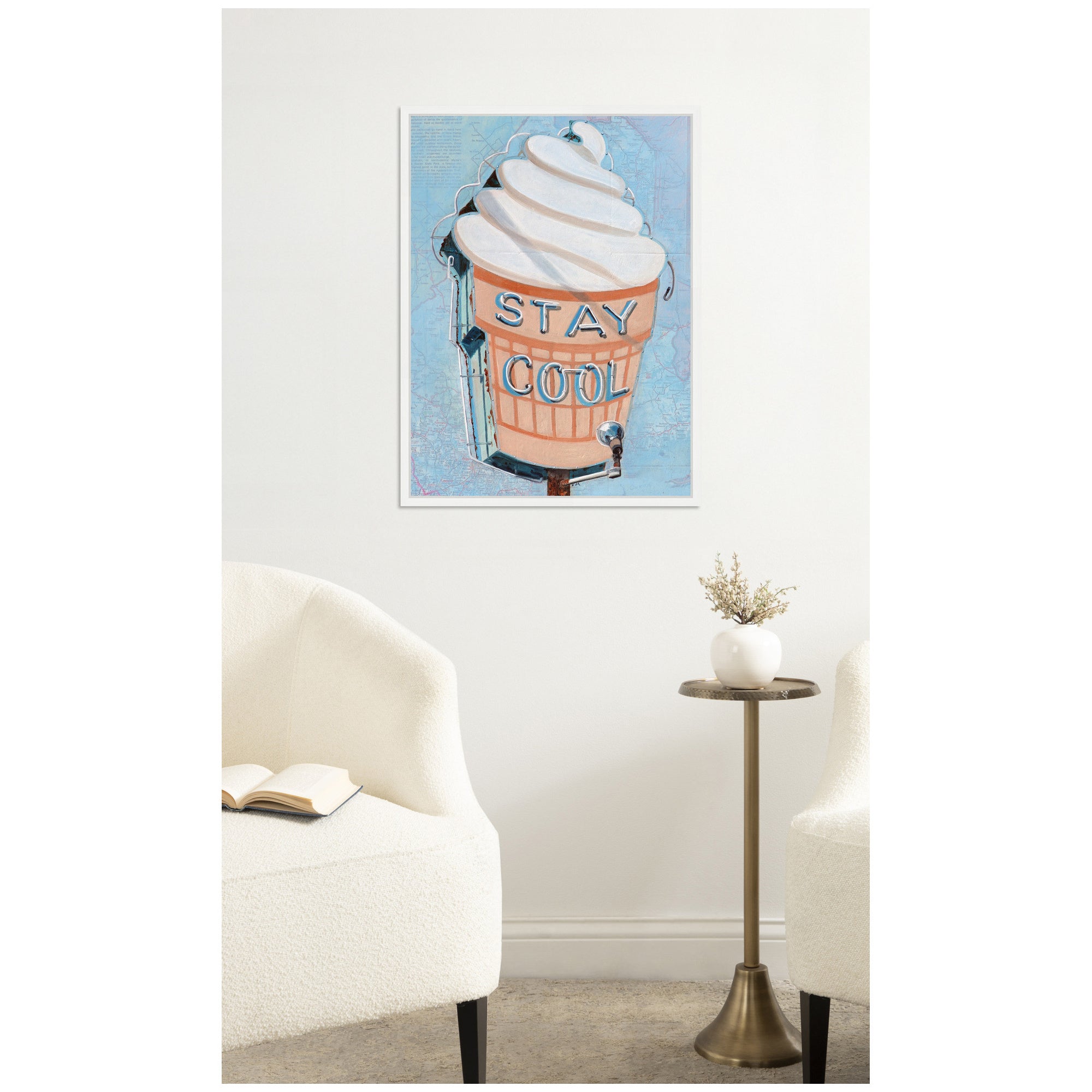 Stay Cool by Krista V.
Allenstein Framed Canvas Wall Art Print