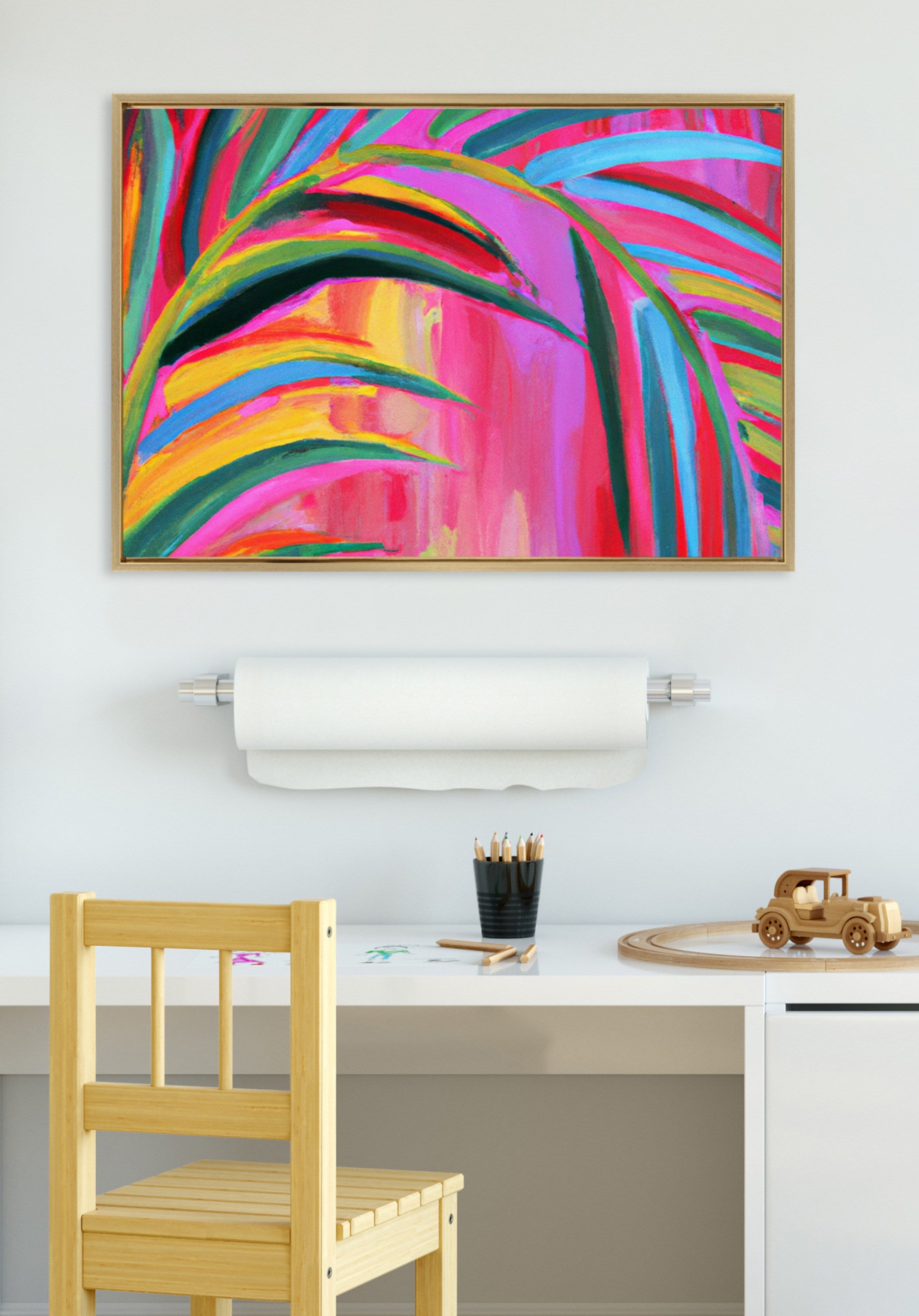 Sylvie Blank Framed Canvas 23x33
