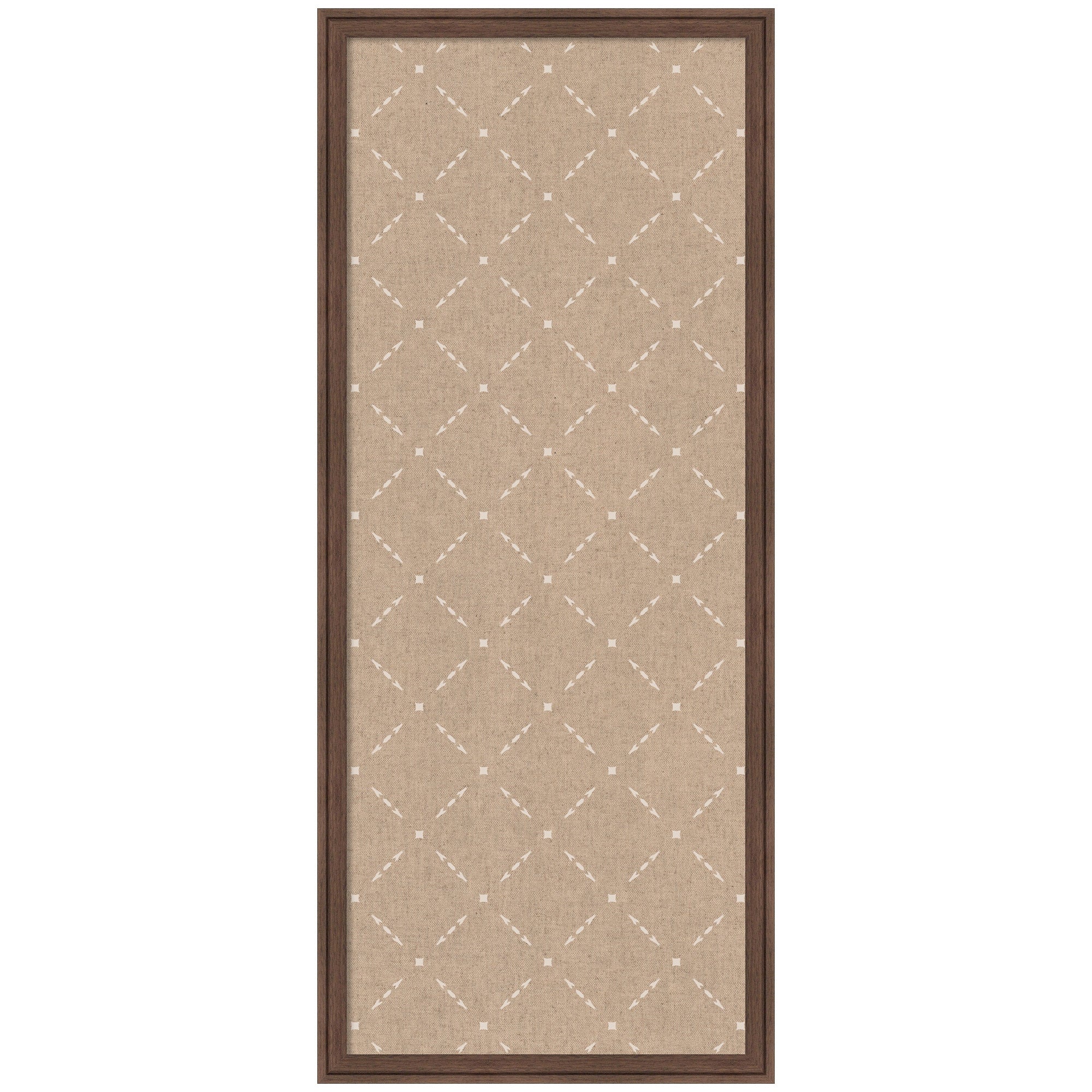 Pinboard Beige Lattice Pattern