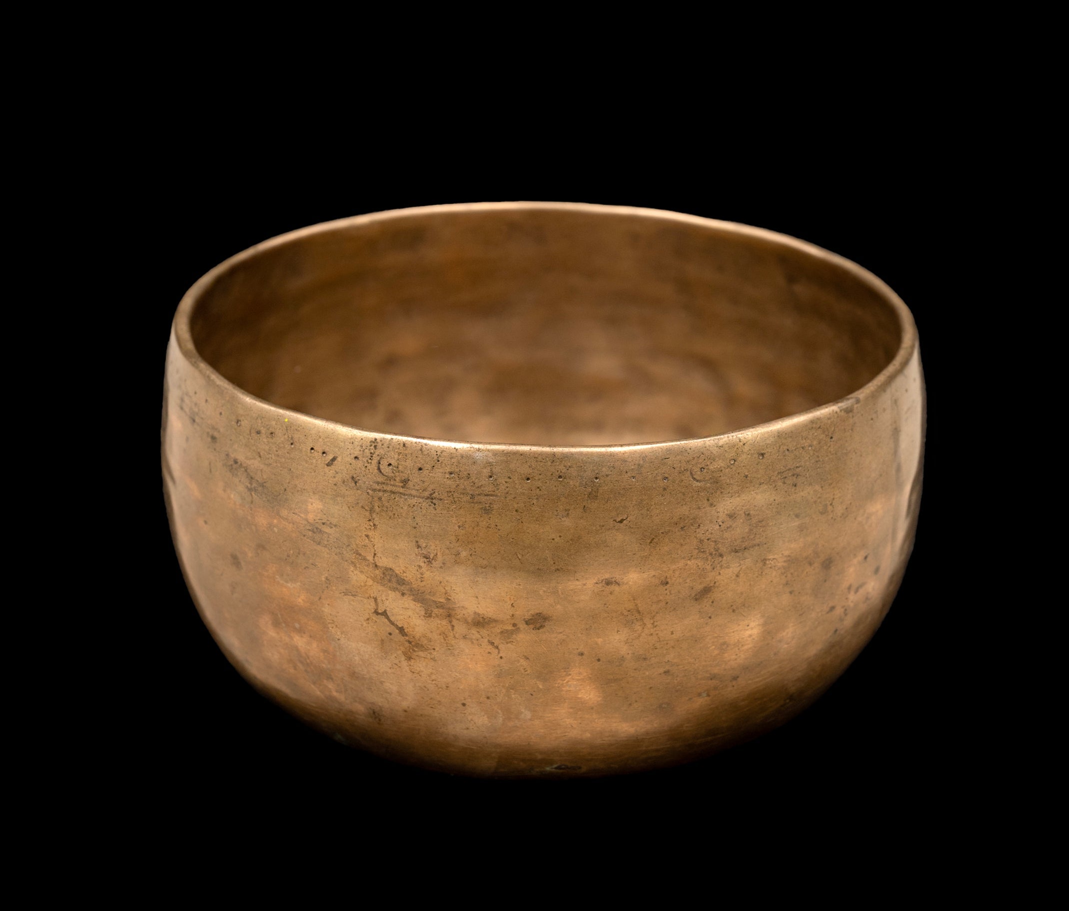 Antique Void Thadobati Singing Bowl A#3 227Hz 7" A16097 by Bodhisattva Trading Company - product image 3 for Resin Society