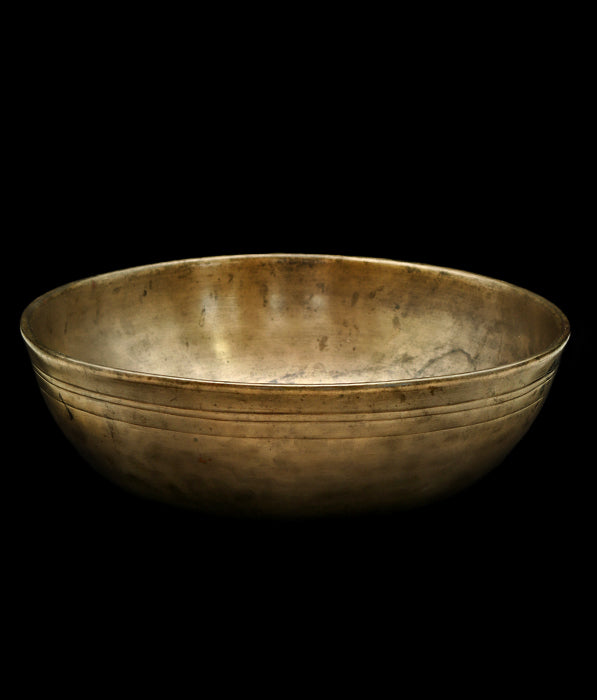 Antique Manipuri Singing Bowl D#3 155Hz 8 1/4" A16137 by Bodhisattva Trading Company - product image 2 for Resin Society