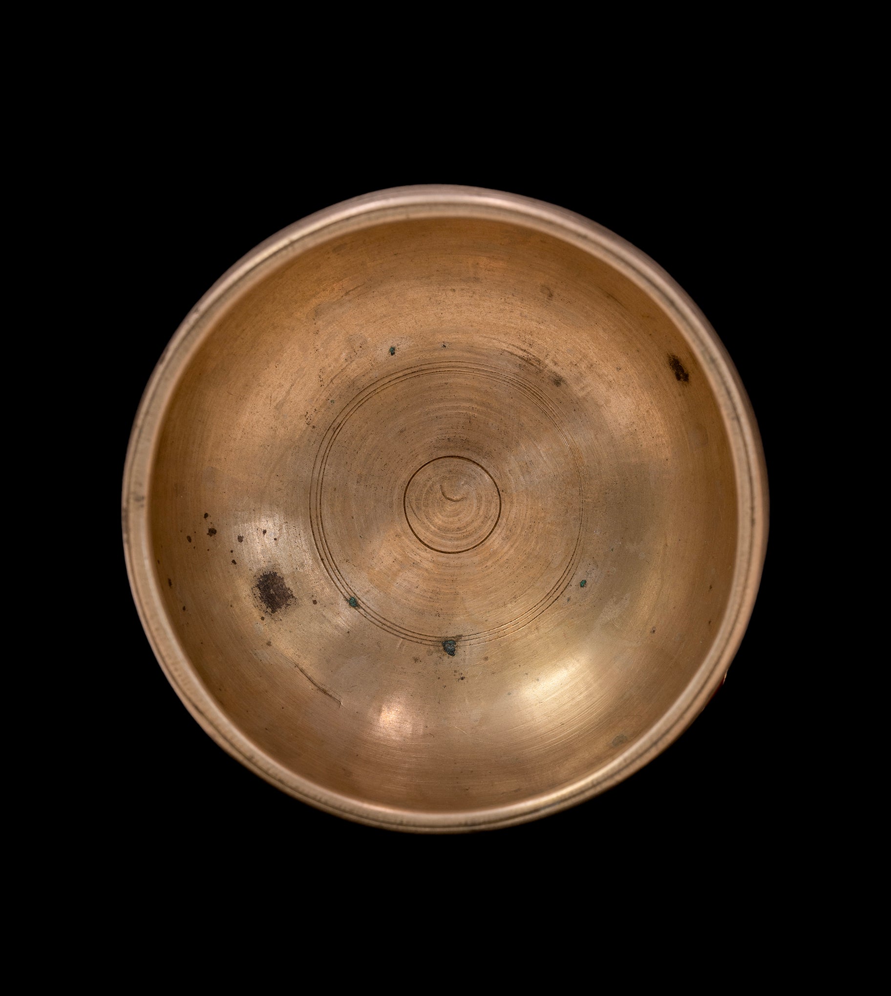 Antique Void Singing Bowl F#5 725Hz 4 1/2" A16287 by Bodhisattva Trading Company - product image 2 for Resin Society