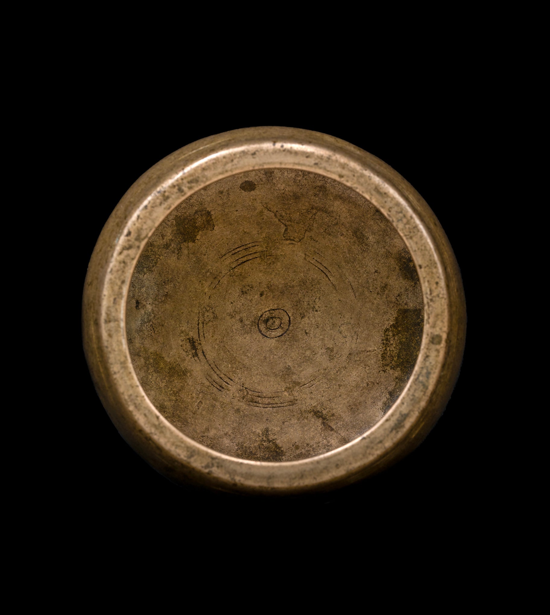 Antique Rare Mani Singing Bowl D6 1190Hz 4 1/2" A16288 by Bodhisattva Trading Company - product image 2 for Resin Society