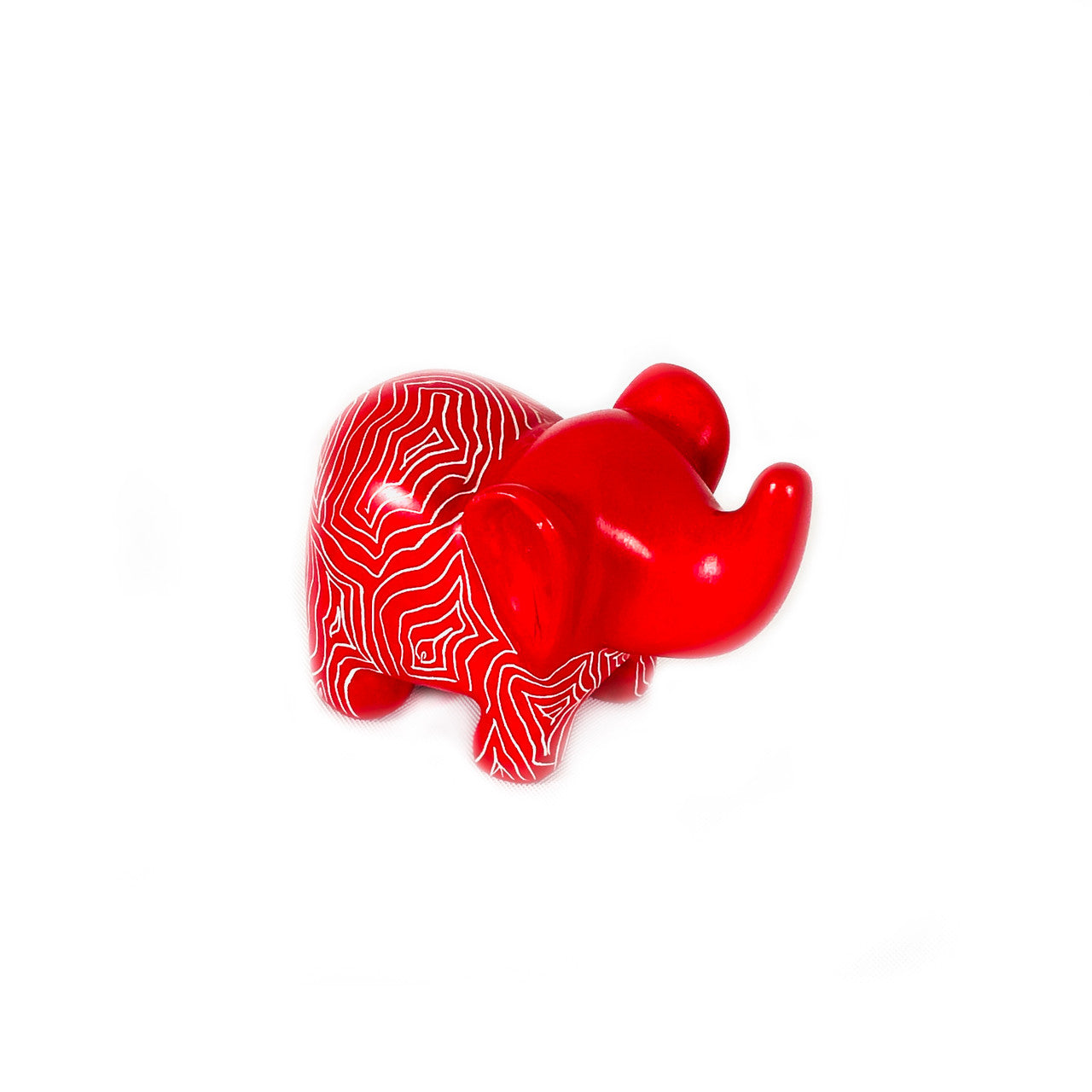 Maasai Red Elephant - Soapstone by Mbare Ltd - product image 2 for Resin Society