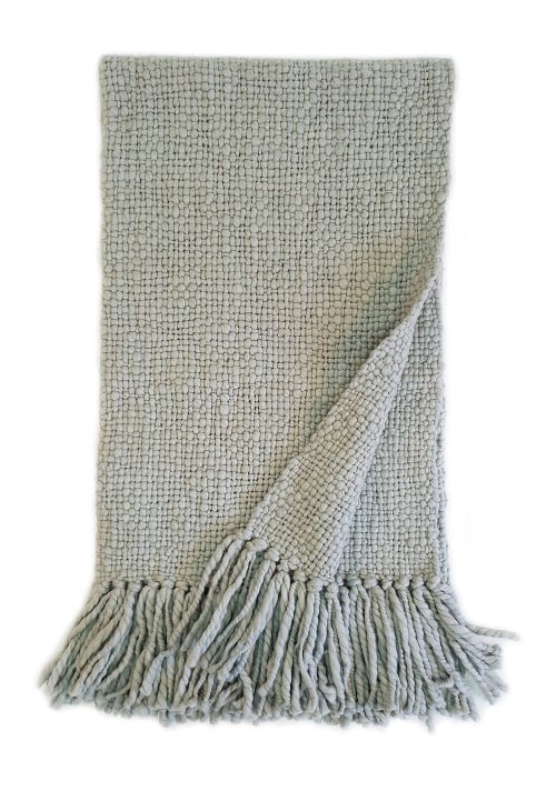 Alma Merino Wool Throw Blanket by Homelosophy