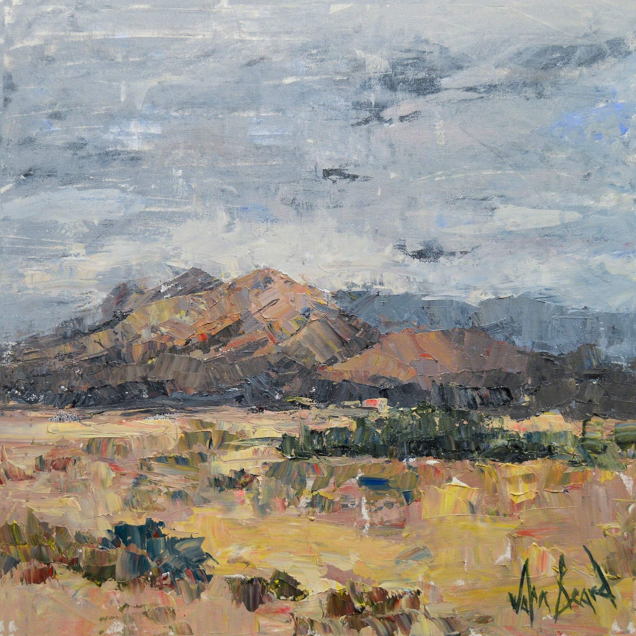 A New Day Has Dawned Artist Canvas Enhanced Print (30x30 Brown Frame) by John Beard Collection - main product image for Resin Society