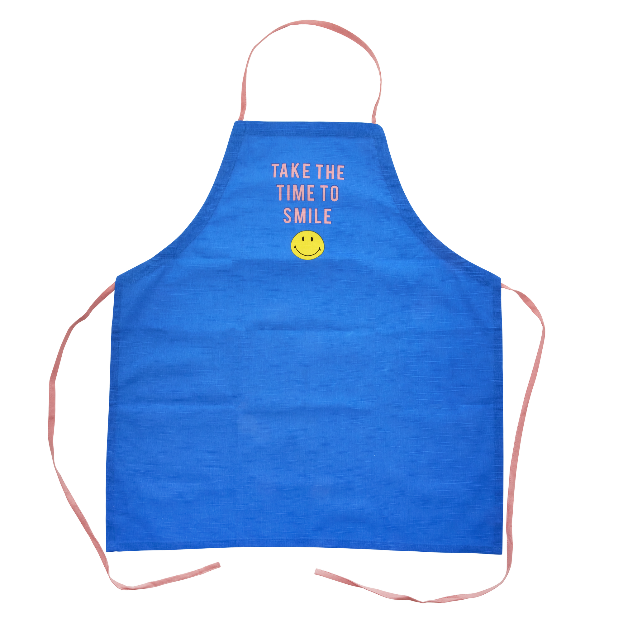 Cotton Apron - Blue - Smiley® by Rice By Rice - main product image for Resin Society