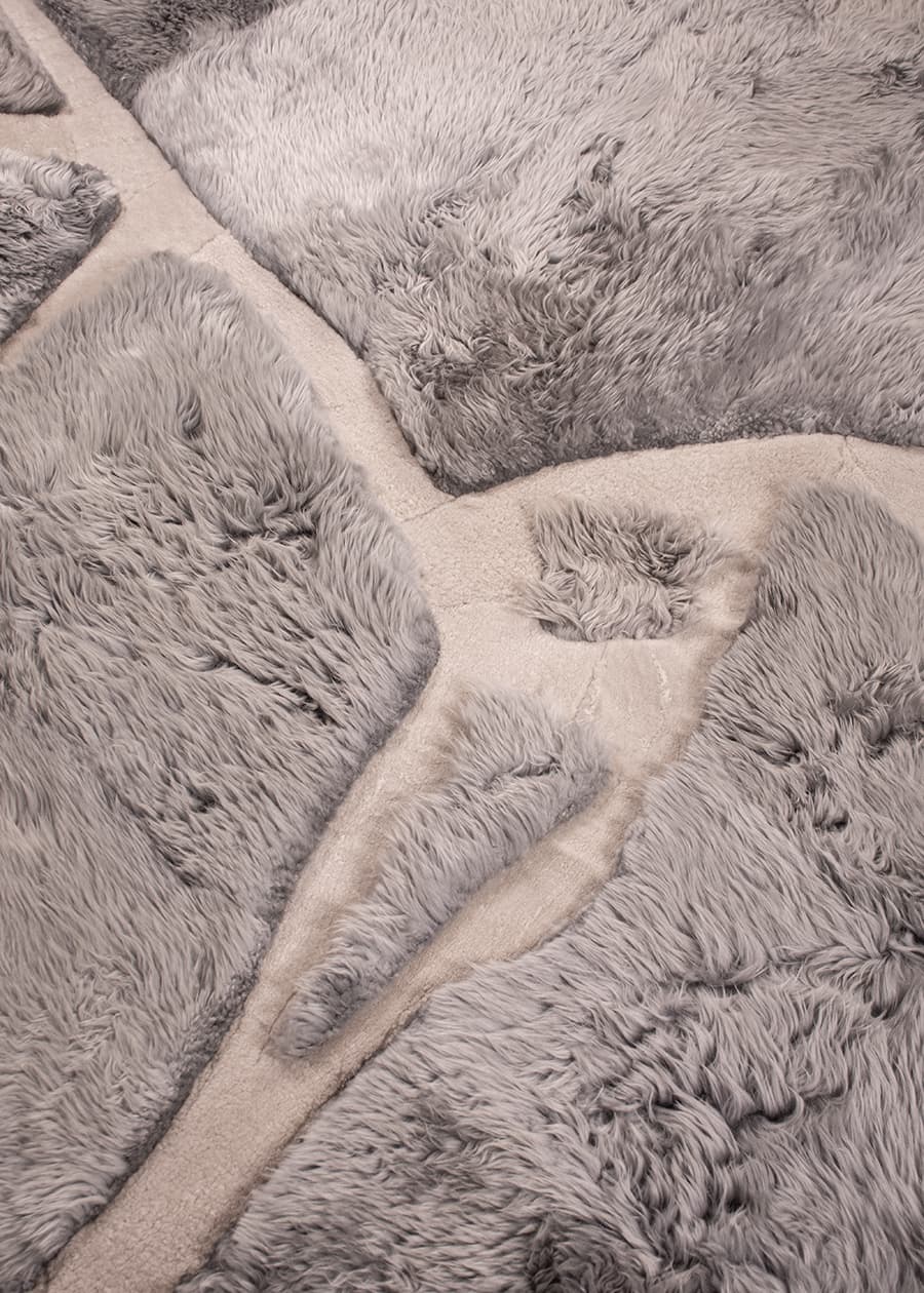 ARMOR High - Low Sheepskin Rug – Sculpted Texture in Custom Sizes by Homelosophy