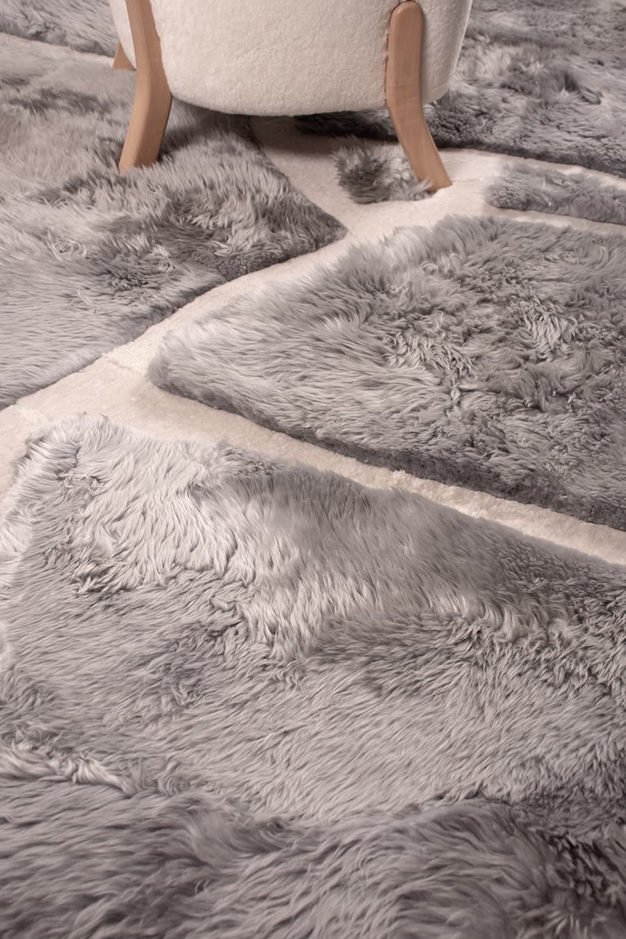 ARMOR High - Low Sheepskin Rug – Sculpted Texture in Custom Sizes by Homelosophy