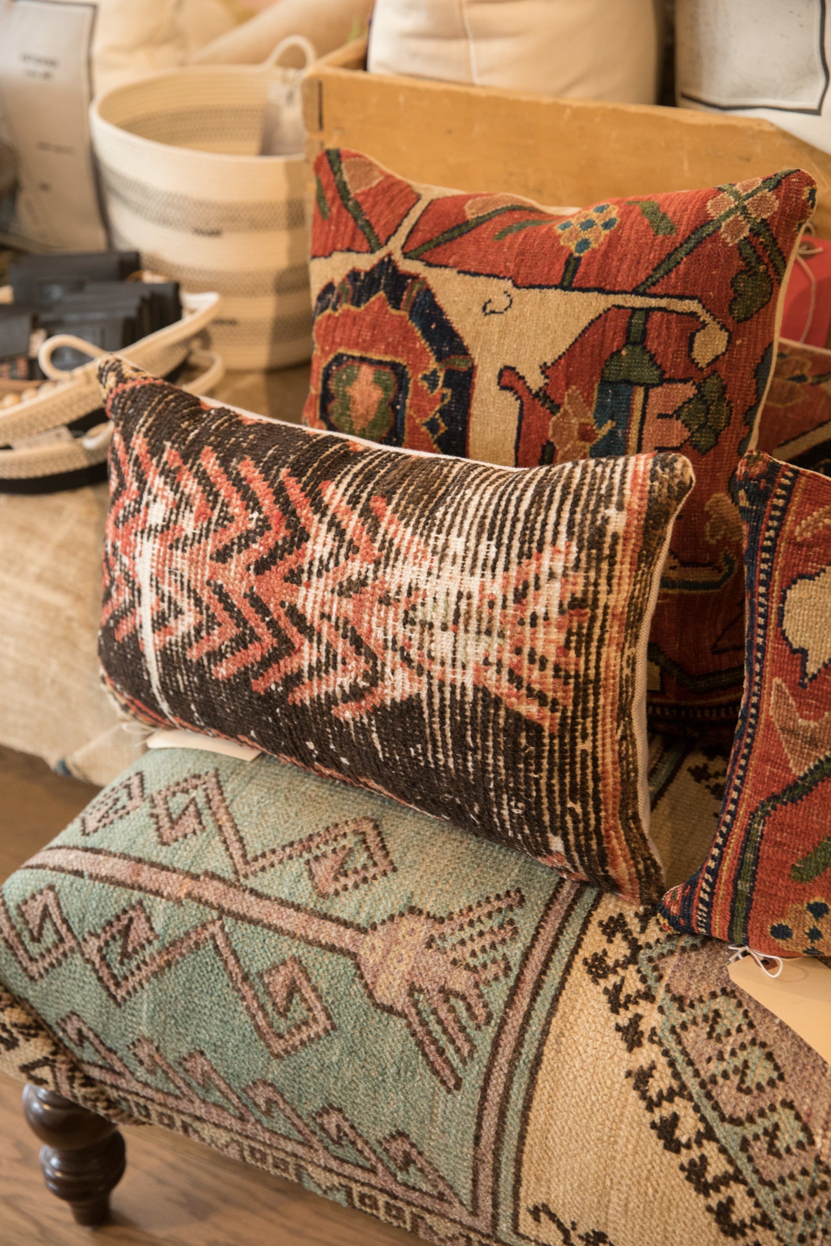 Vintage Rug Fragment Pillow