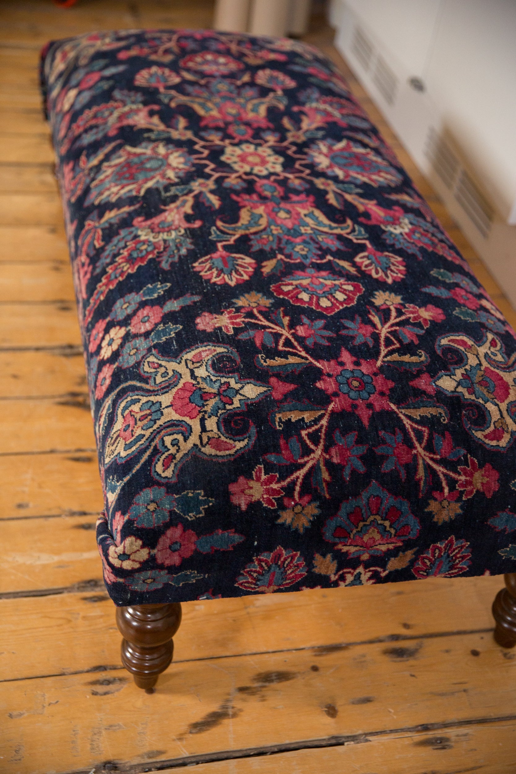 RESERVED Vintage Persian Rug Ottoman Coffee Table