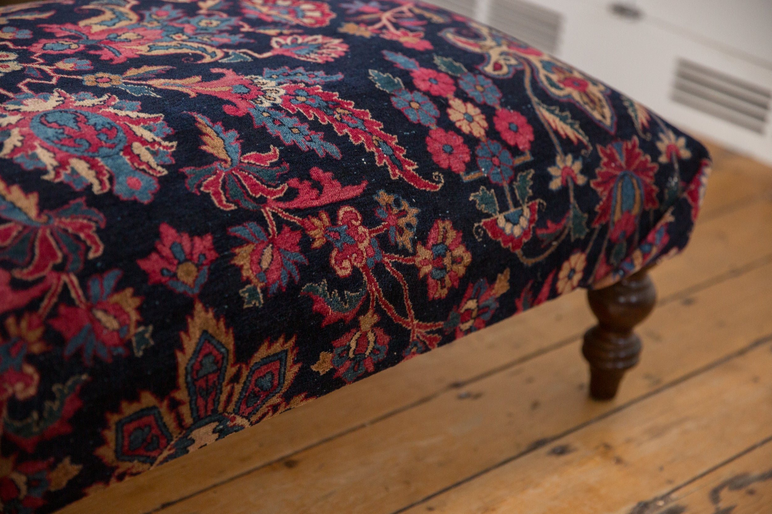RESERVED Vintage Persian Rug Ottoman Coffee Table