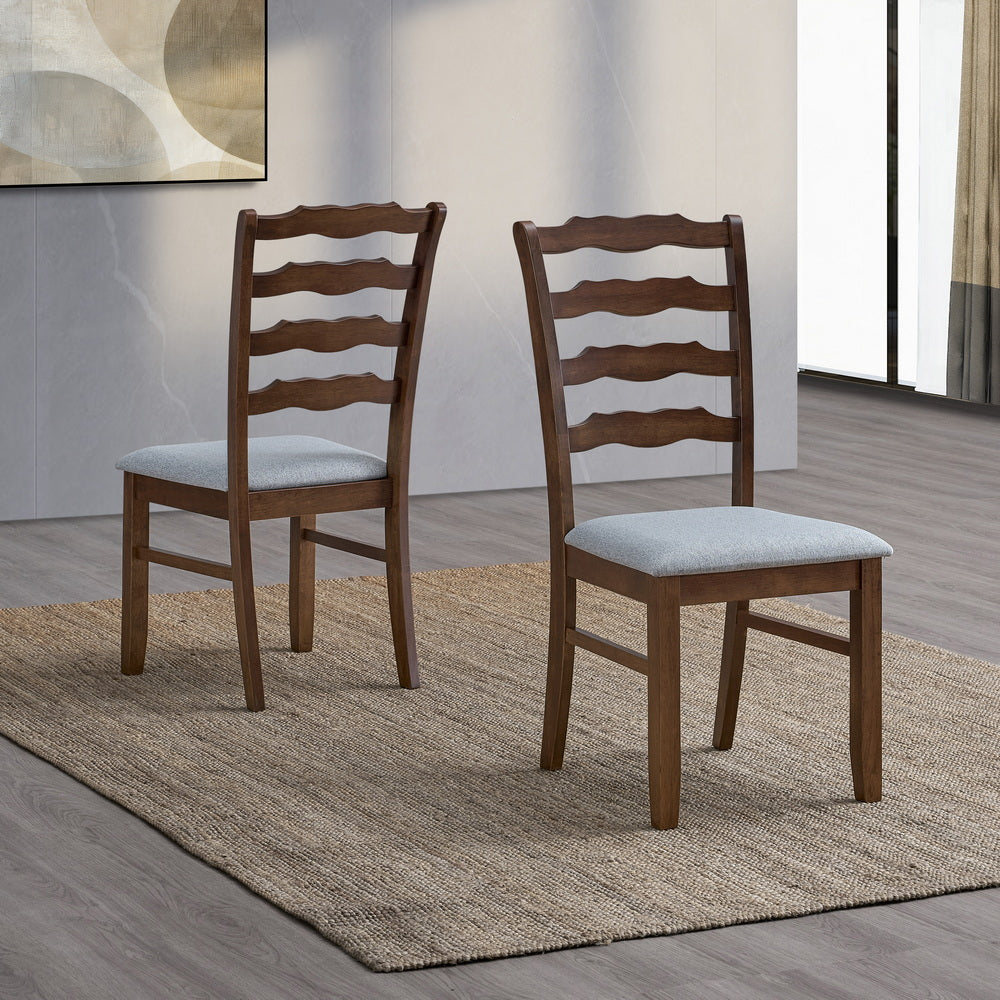 ACTU Farmhouse Dining Table Set with Upholstered Chairs for 4–6 by ACTU FURNITURE - product image 17 for Resin Society