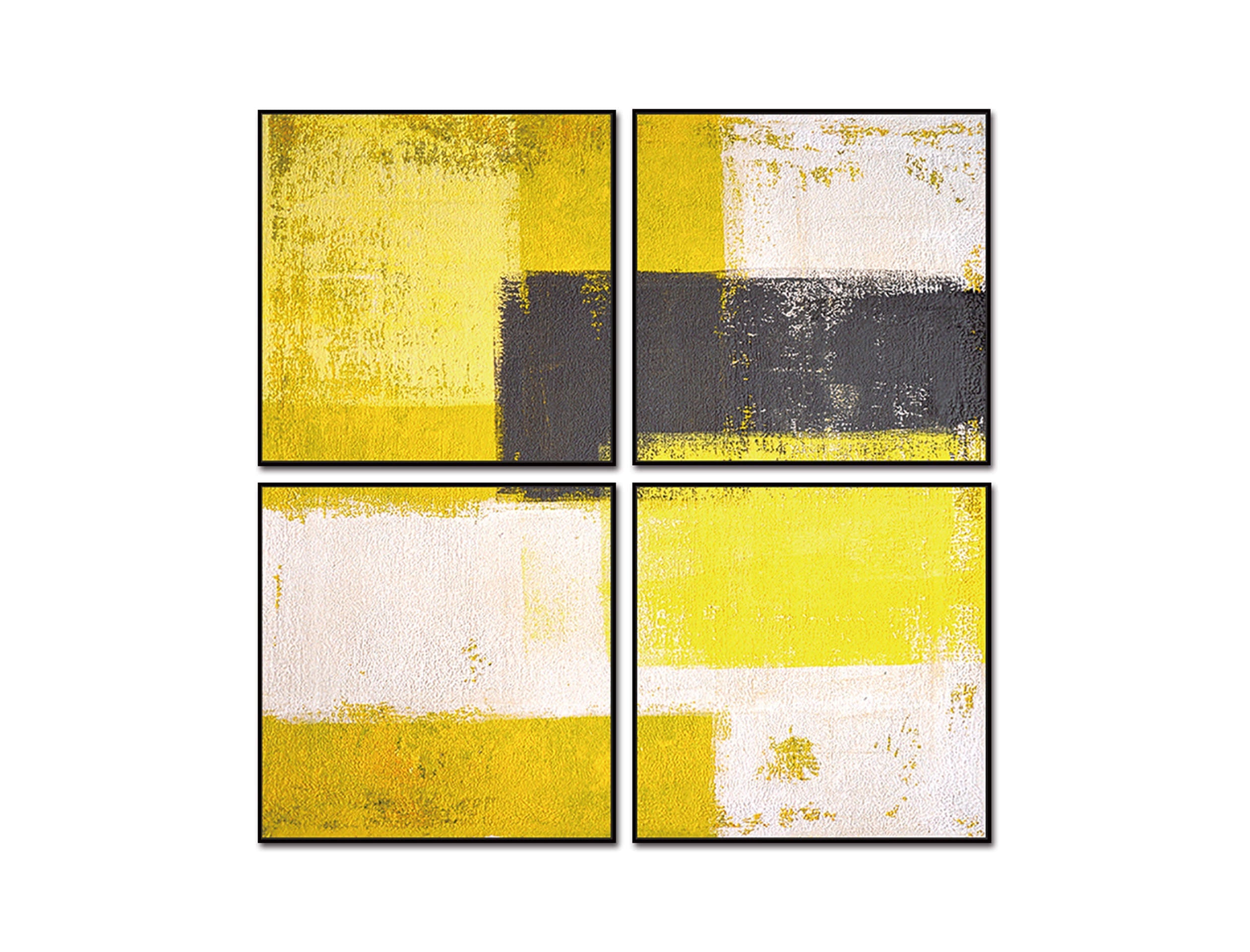 Amarillo 4-Piece Canvas by DEKOR - Resin Society