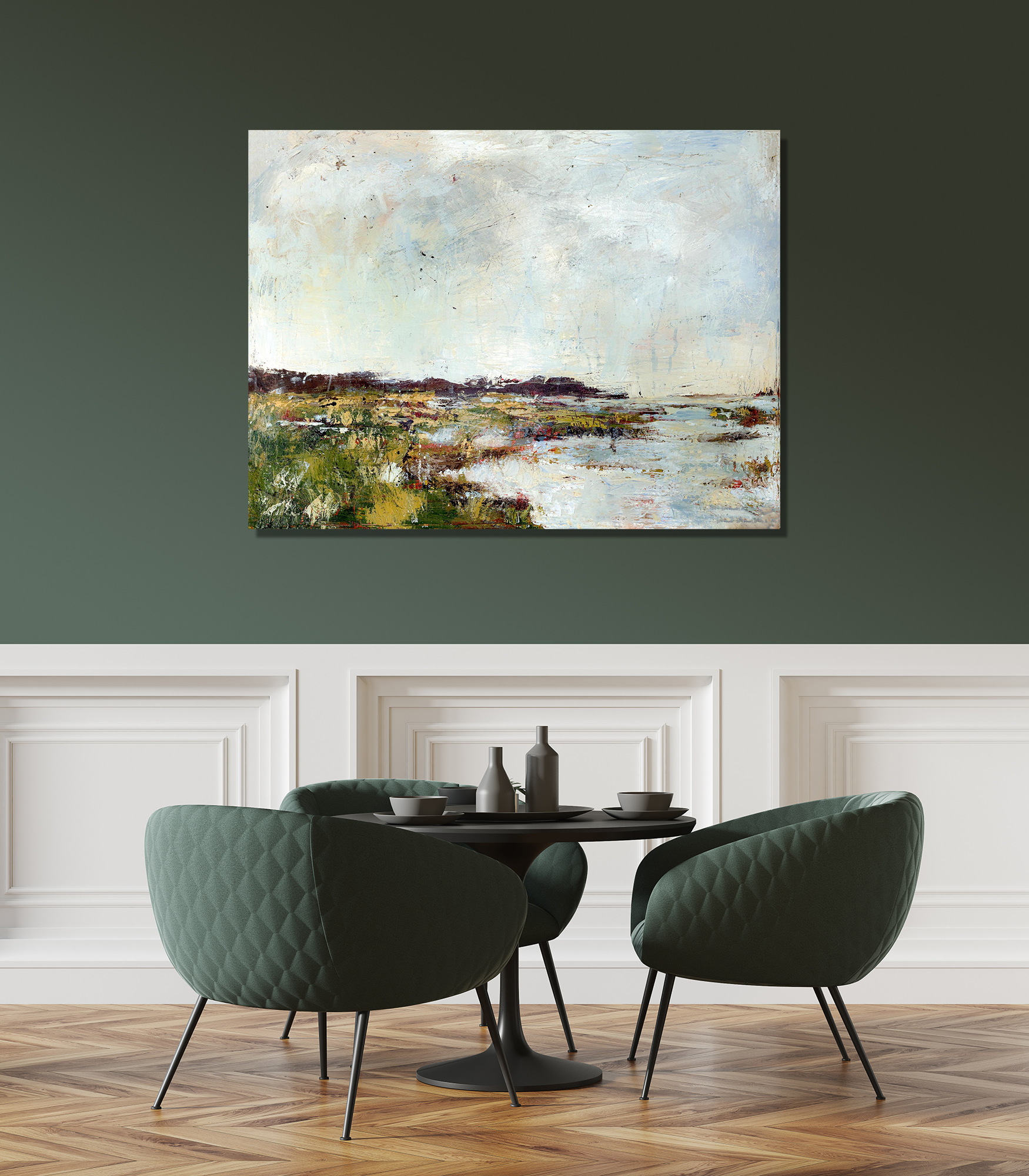Abstract Marsh Artist Enhanced Canvas Print by John Beard Collection - product image 4 for Resin Society