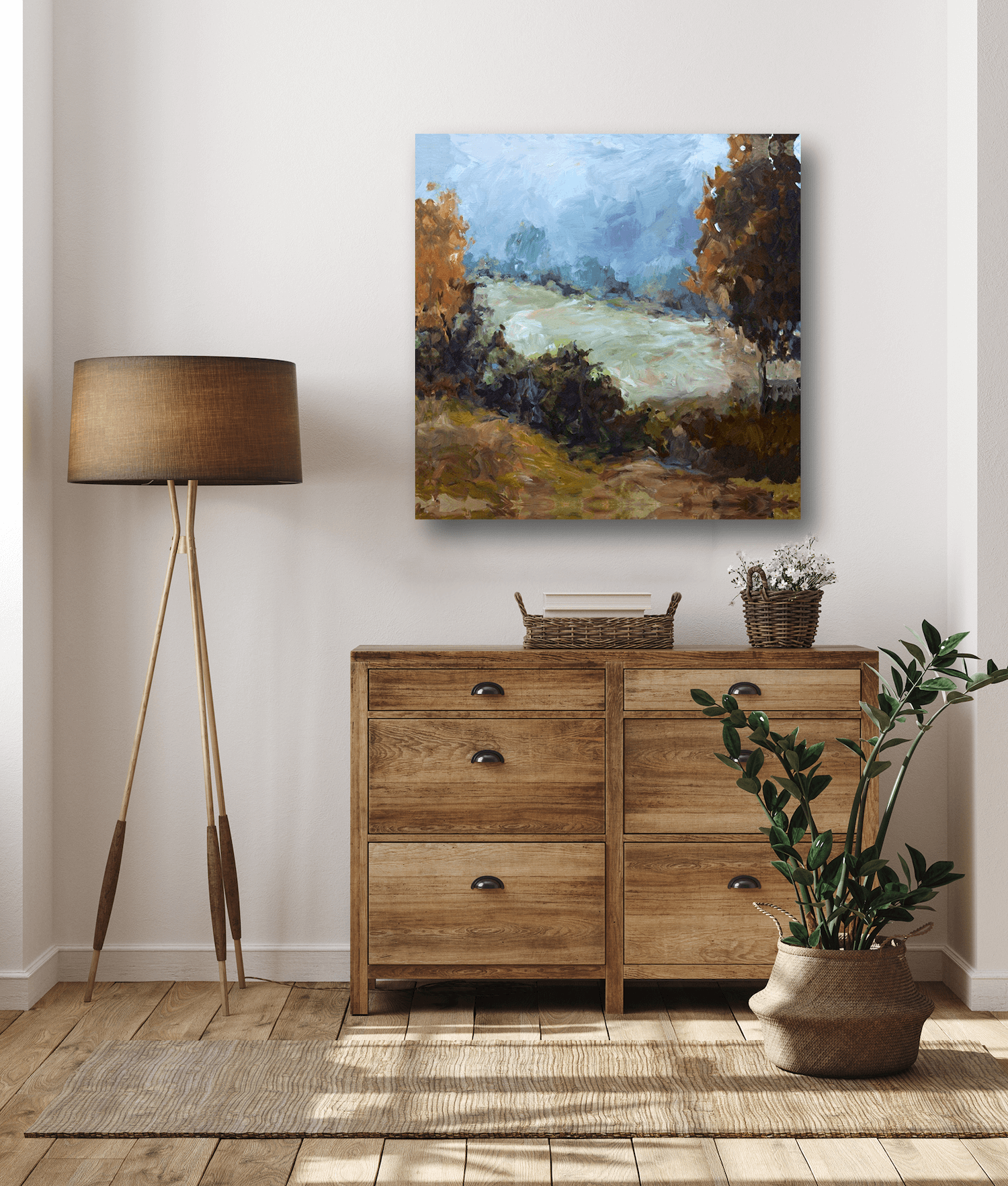 Across the Way Artist Enhanced Canvas Print by John Beard Collection - product image 3 for Resin Society