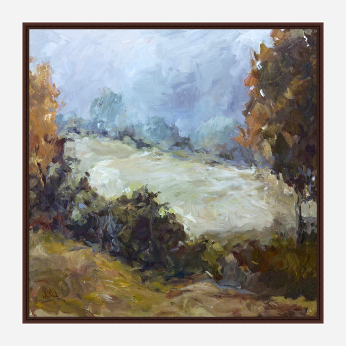 Across the Way Artist Enhanced Canvas Print by John Beard Collection - product image 4 for Resin Society