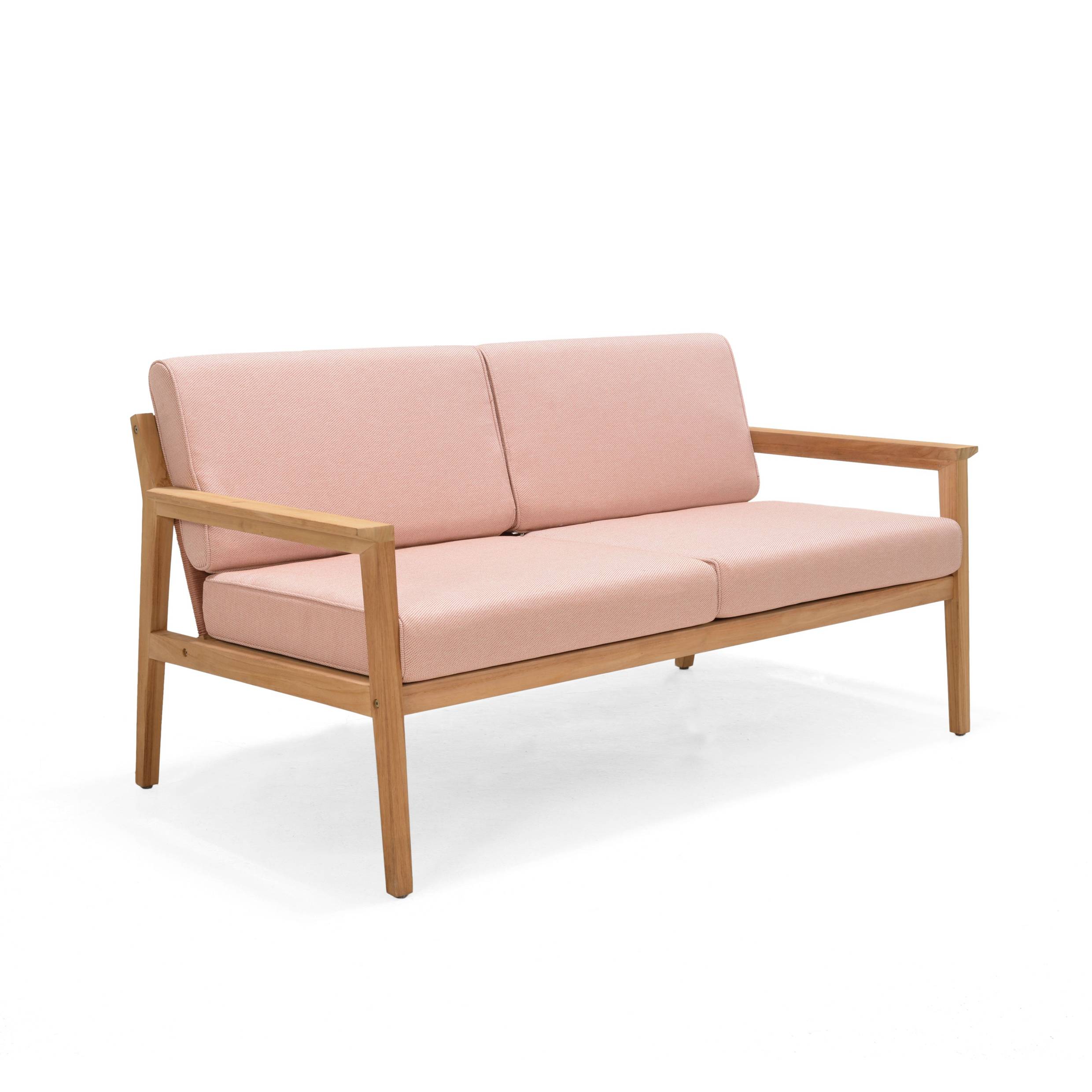 Agate Teak and Rope 2 Seater Sofa Chair - 1pc by LifestyleGarden US - main product image for Resin Society