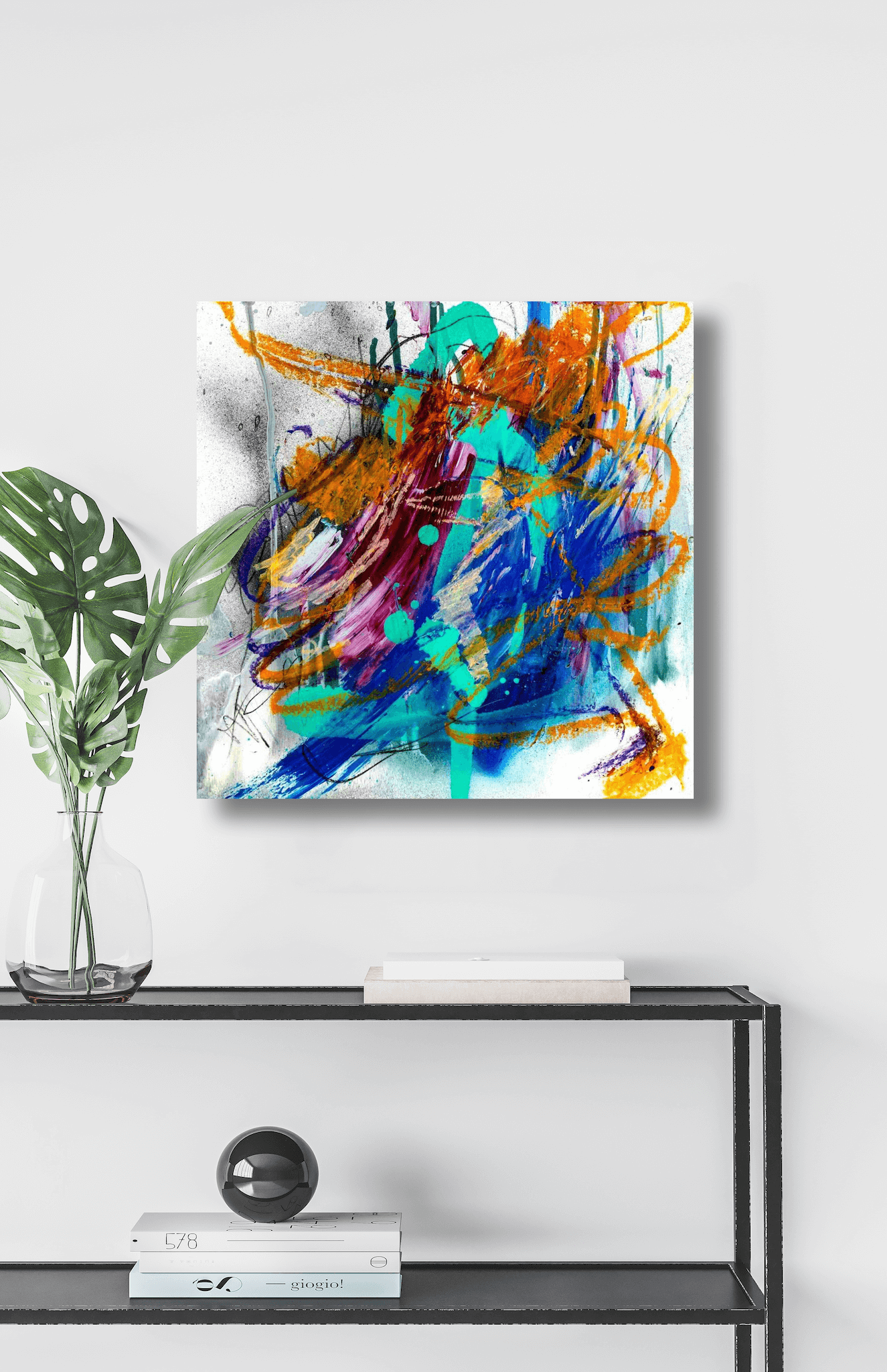 Agate Artist Enhanced Canvas Print by John Beard Collection - product image 4 for Resin Society