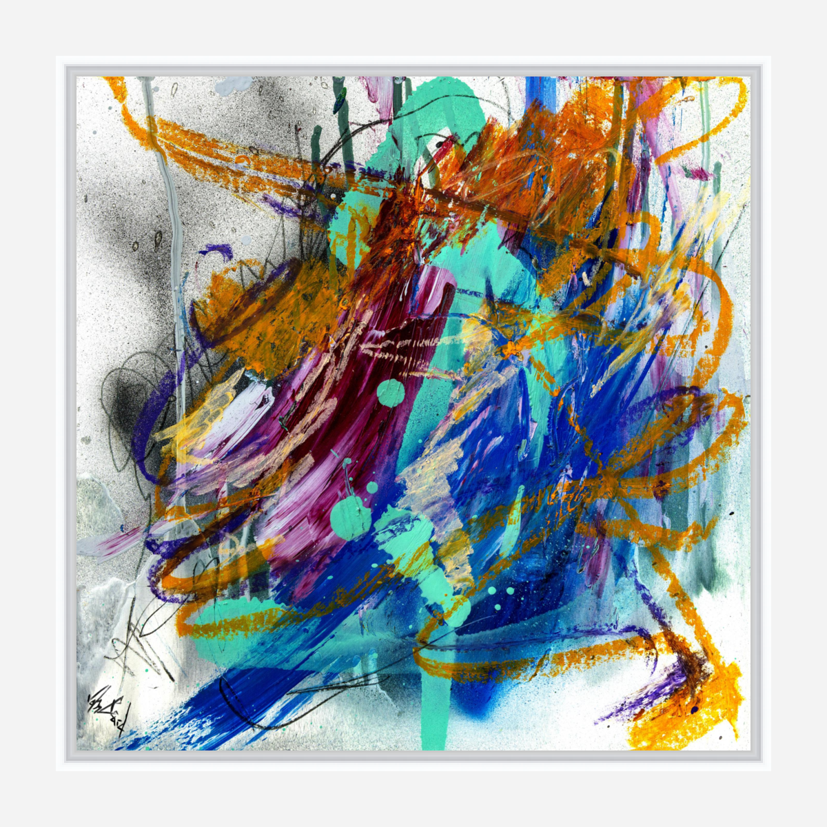 Agate Artist Enhanced Canvas Print by John Beard Collection - product image 6 for Resin Society