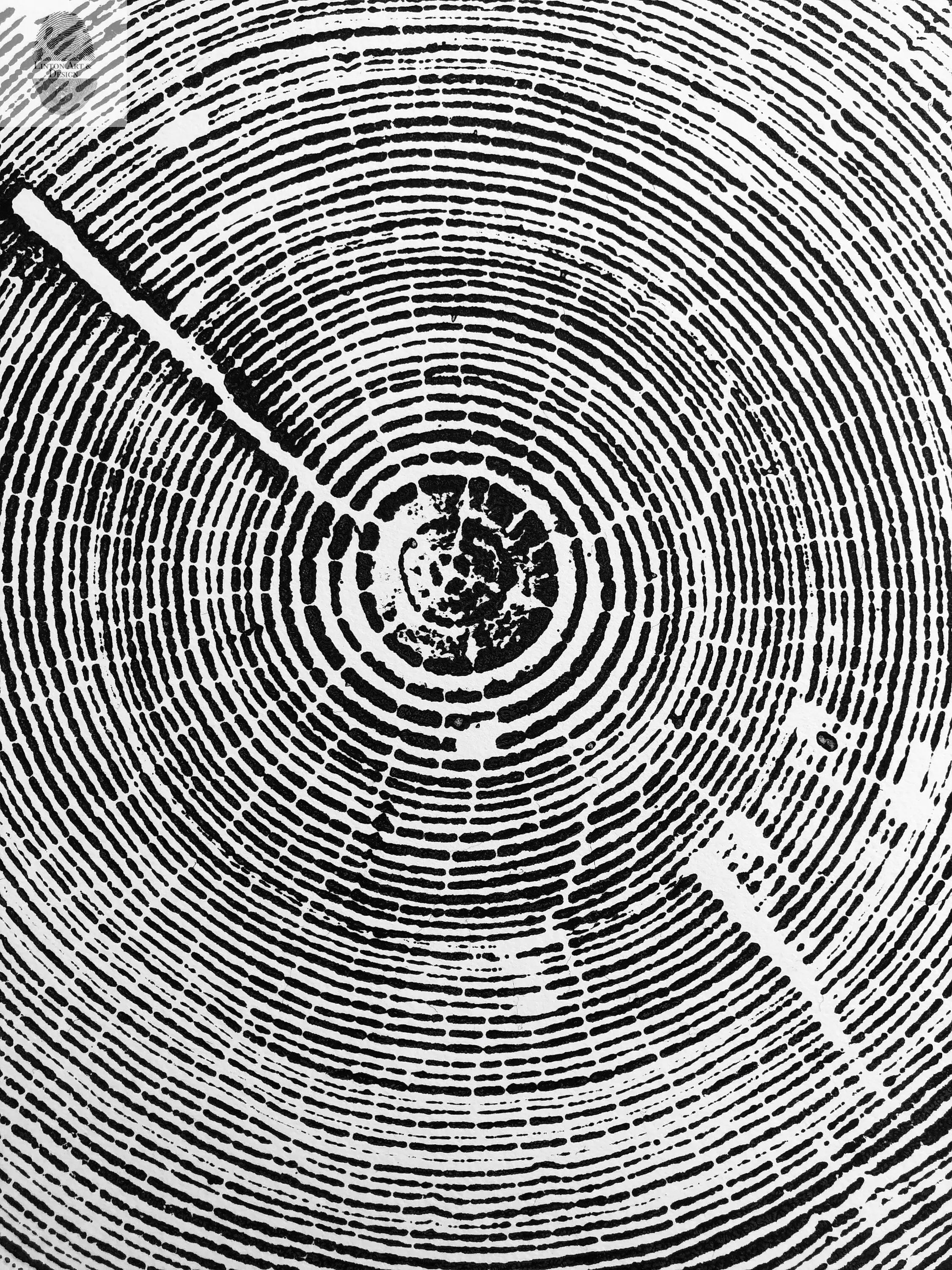 Alabama Tree Ring Print, Alabama Art Print