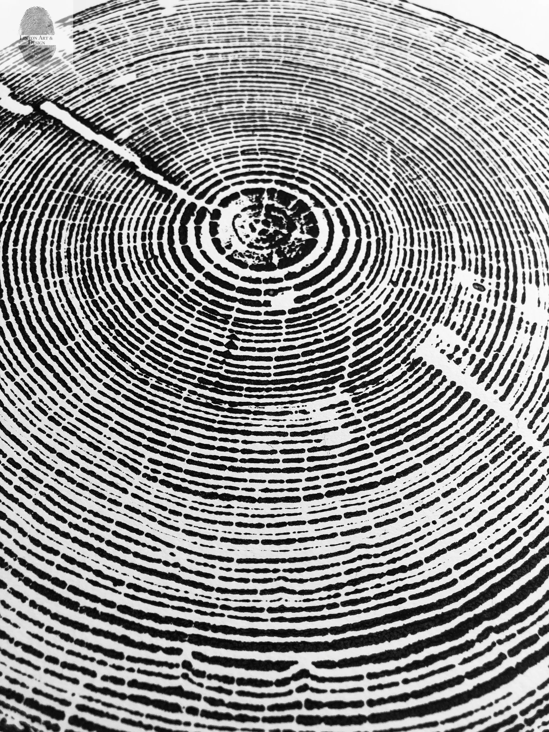 Alabama Tree Ring Print, Alabama Art Print
