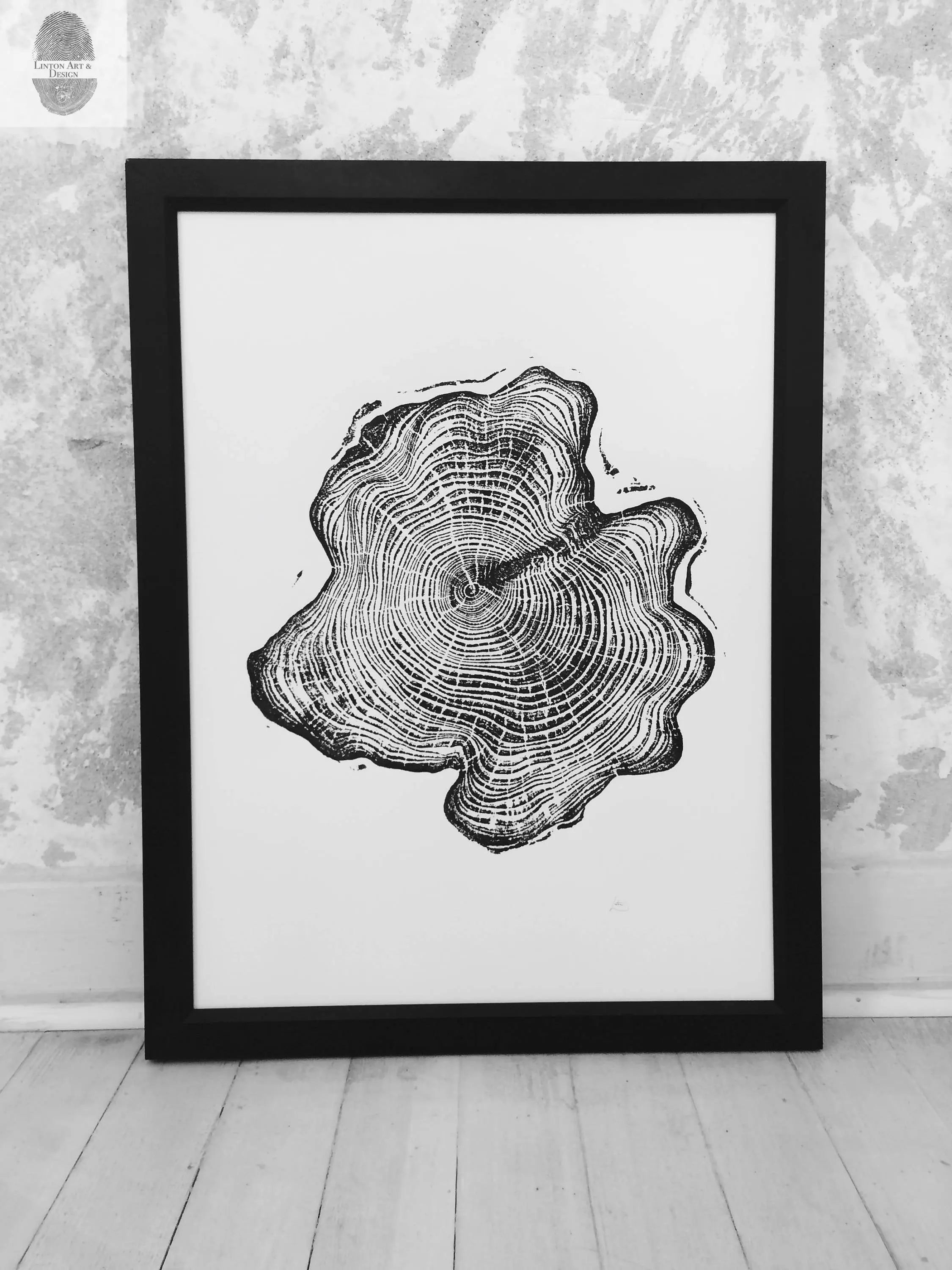 Alaska Cedar Wood Slice Wall Art by LintonArt