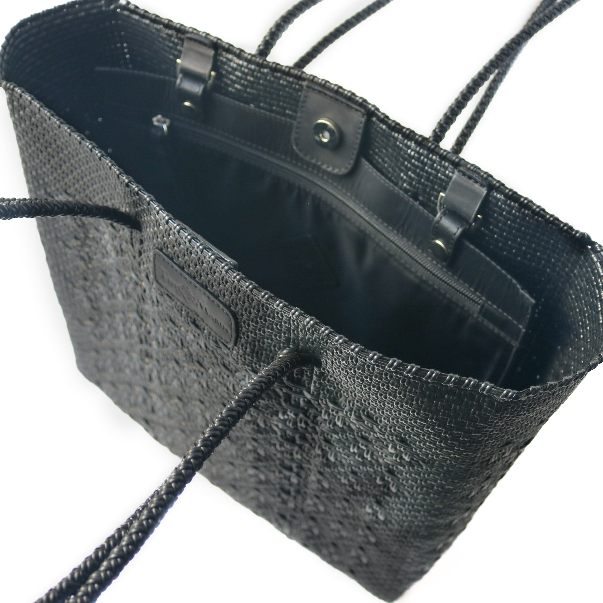All Black Woven Tote by Tin Marin Brand - product image 4 for Resin Society