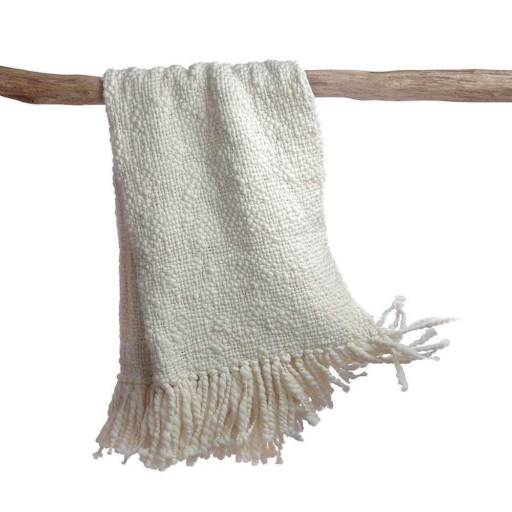 Alma Merino Wool Throw Blanket by Homelosophy