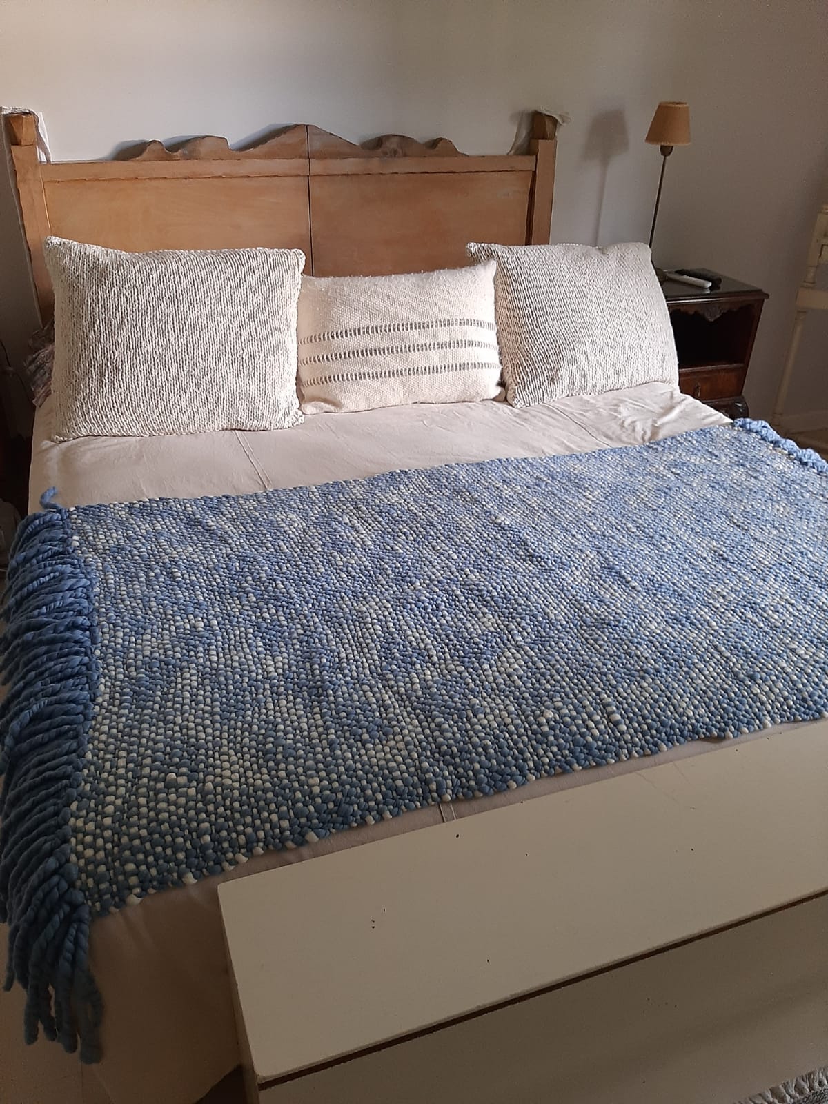 Alma Merino Wool Throw Blanket by Homelosophy