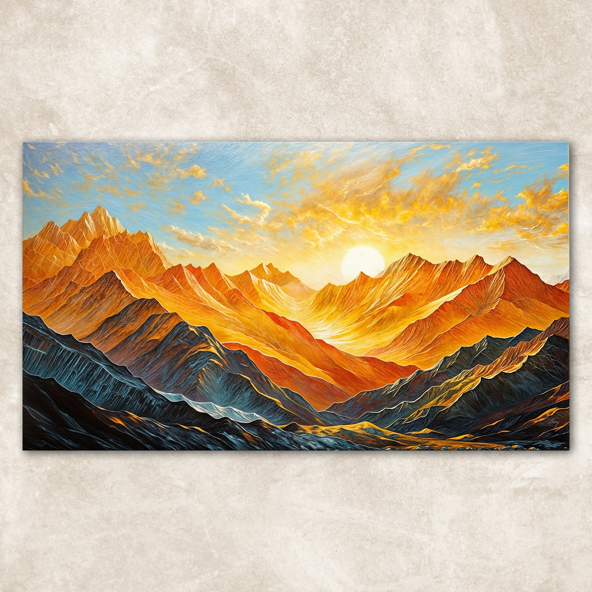 Canvas Print: "Alpenglow Majesty" by Tailored Canvases - product image 3 for Resin Society